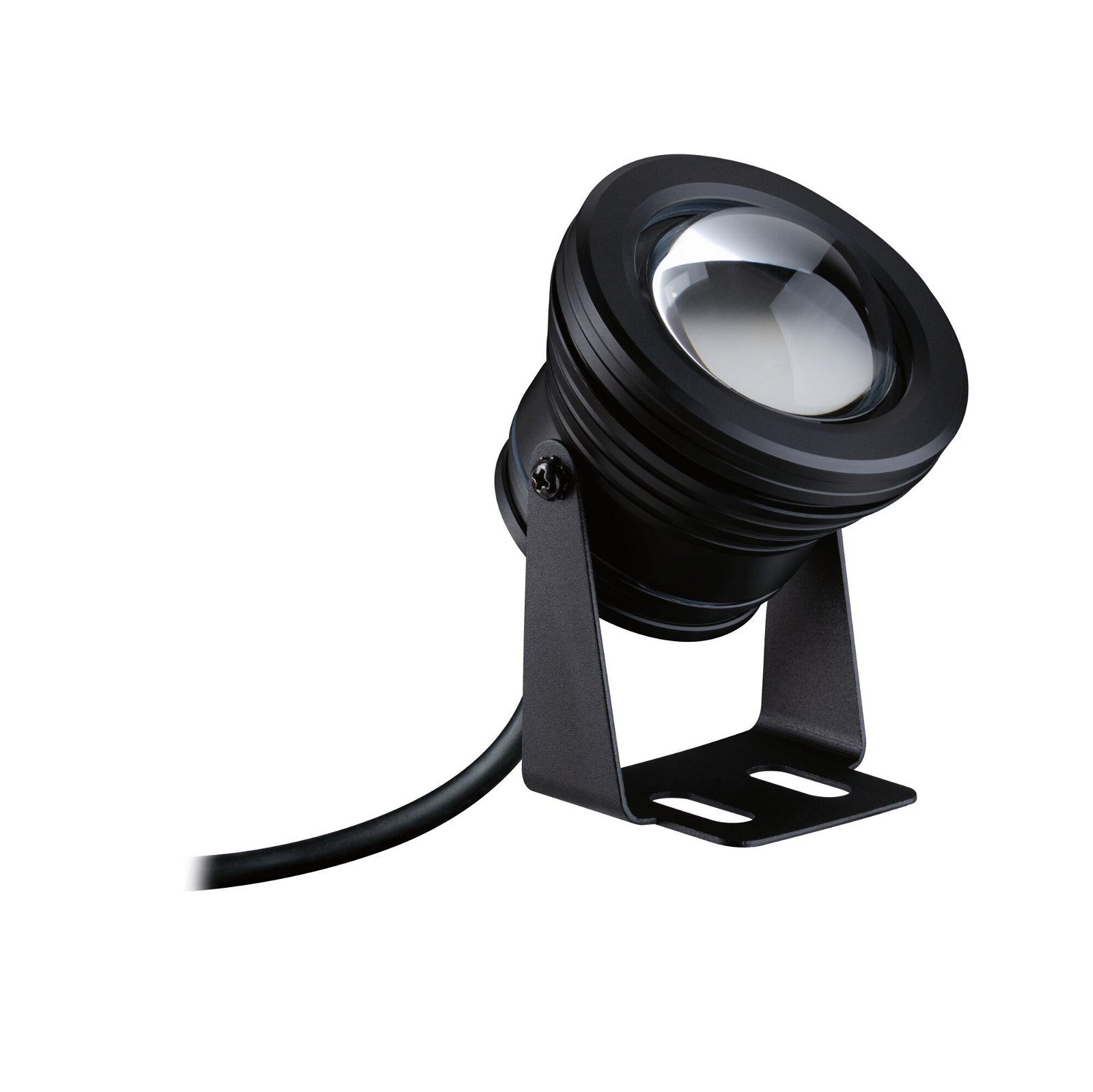 Paulmann LED Gartenstrahler Plug & Shine Spot Teichleuchte Einzelspot IP68 3000K 5W Schwarz, LED fest integriert, Warmweiß