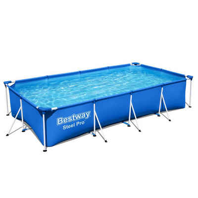 BESTWAY Framepool »BESTWAY 56424 Steel Pro Pool Swimmingpool Set Filterpumpe Kartusche 400x211x81cm«