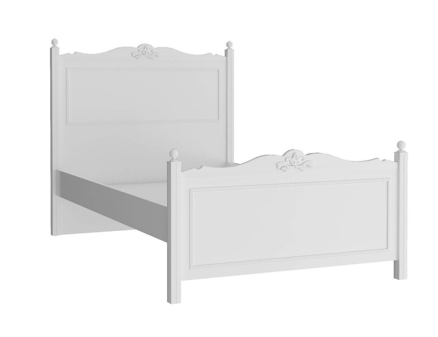 Natur24 Bett Weißes Bett mit Liegefläche günstig online kaufen