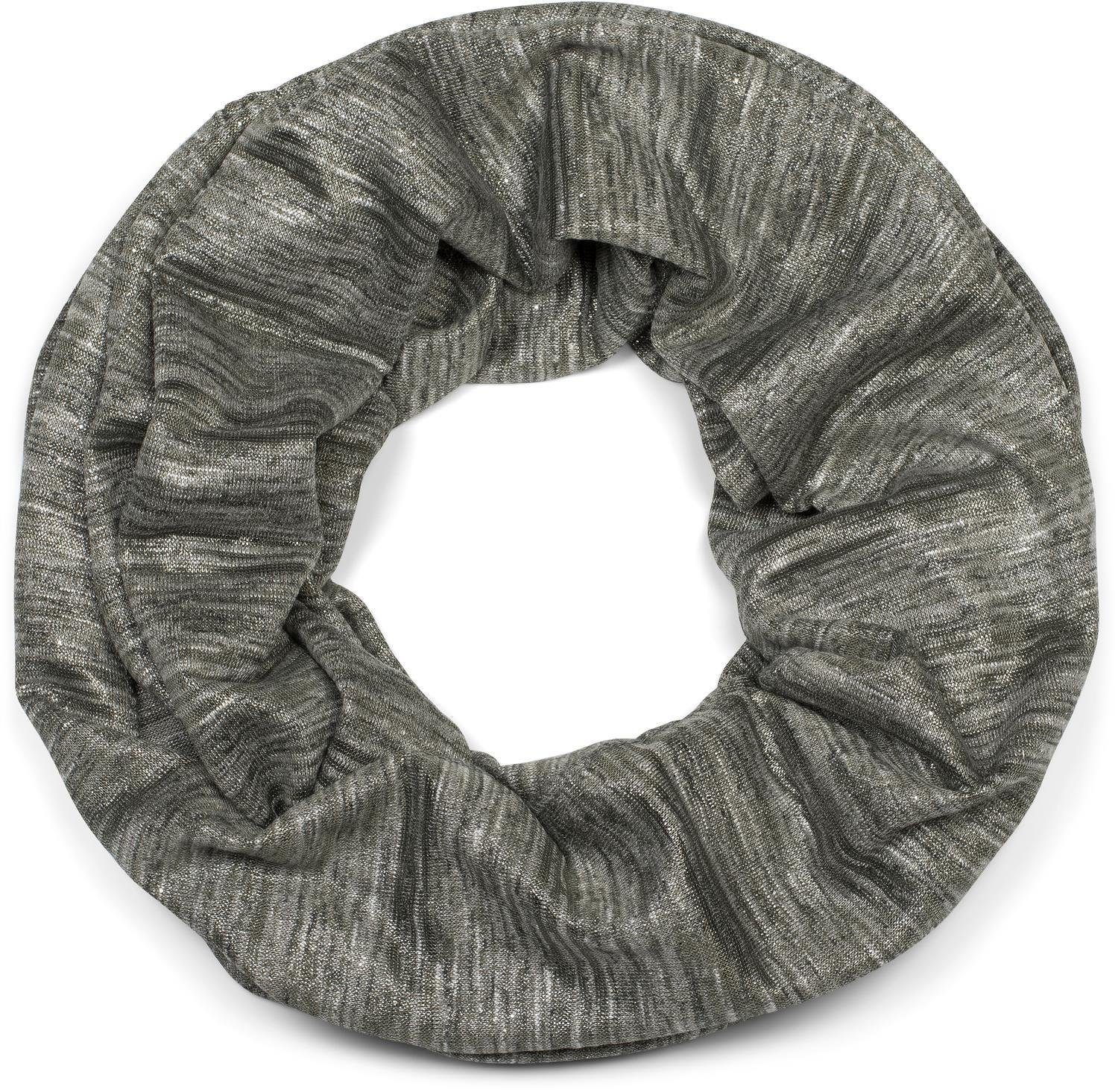 Loop Loop Schal mit Glitzerfaden und kleinen Pailletten