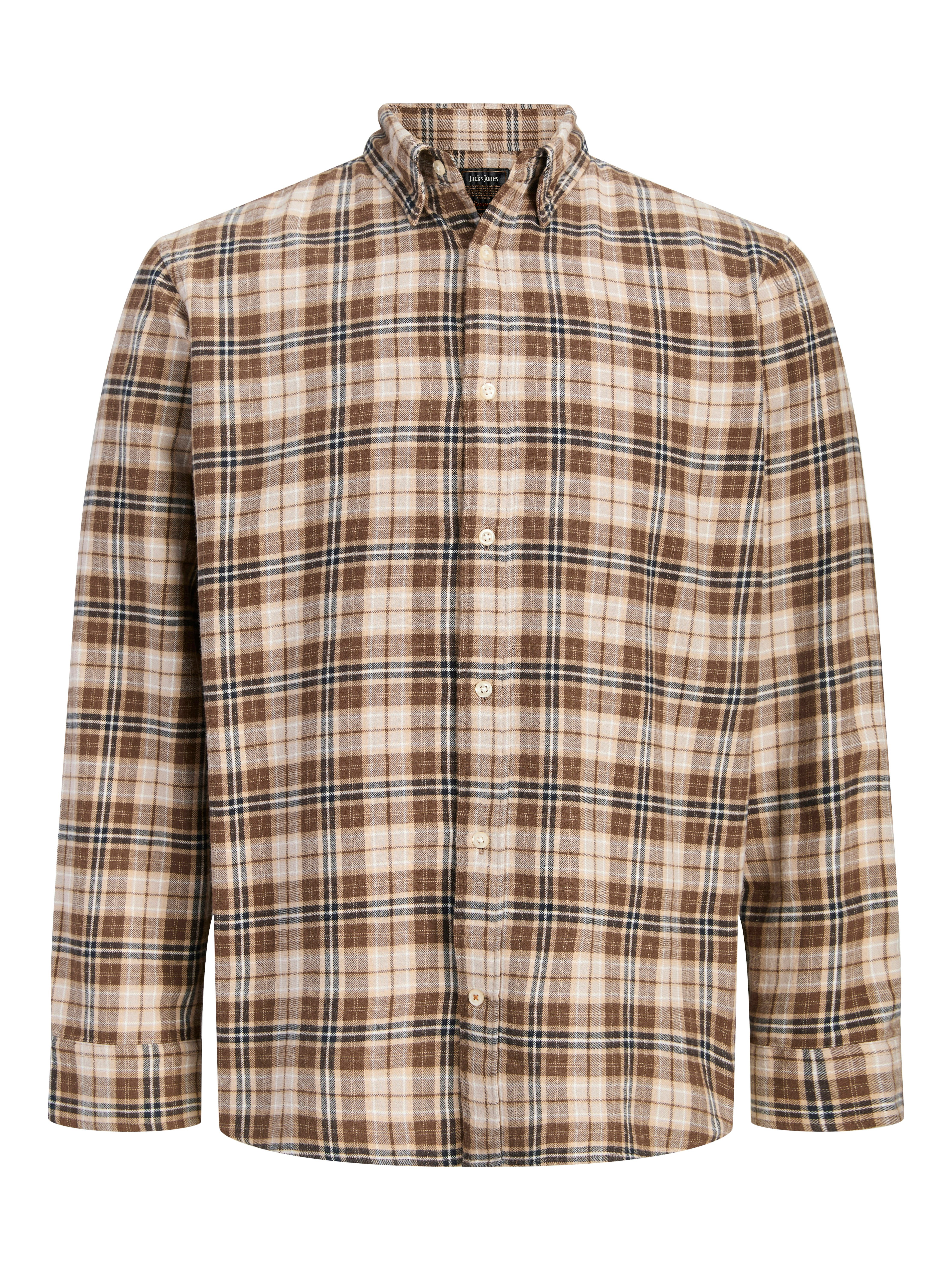 Jack & Jones Langarmhemd JJEFIELD CHECK SHIRT LS SN Baumwolle, normal geschnitten