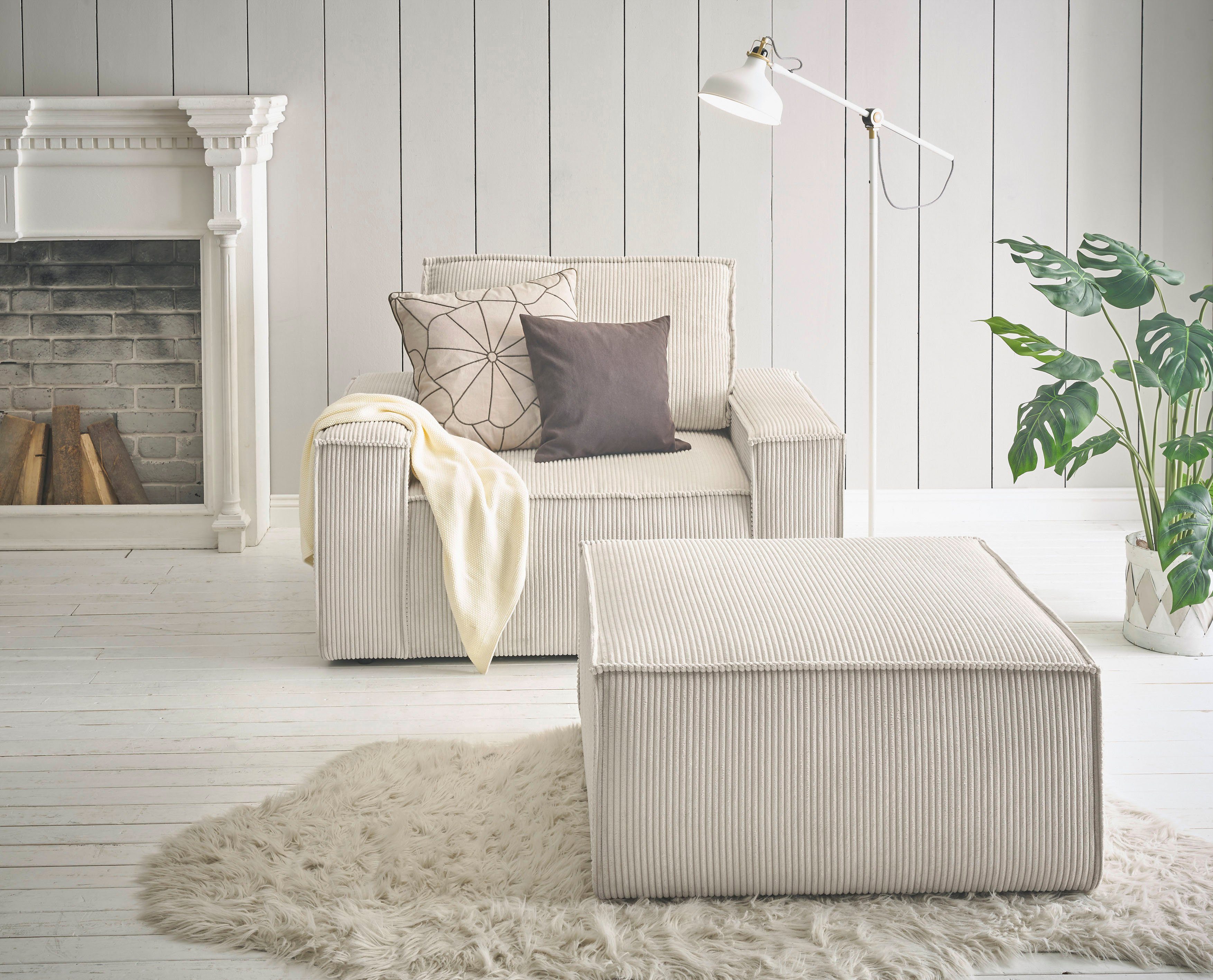 Home affaire Sessel SHERWOOD, Loveseat und Hocker im Set, passend zur Polster-Serie SHERWOOD