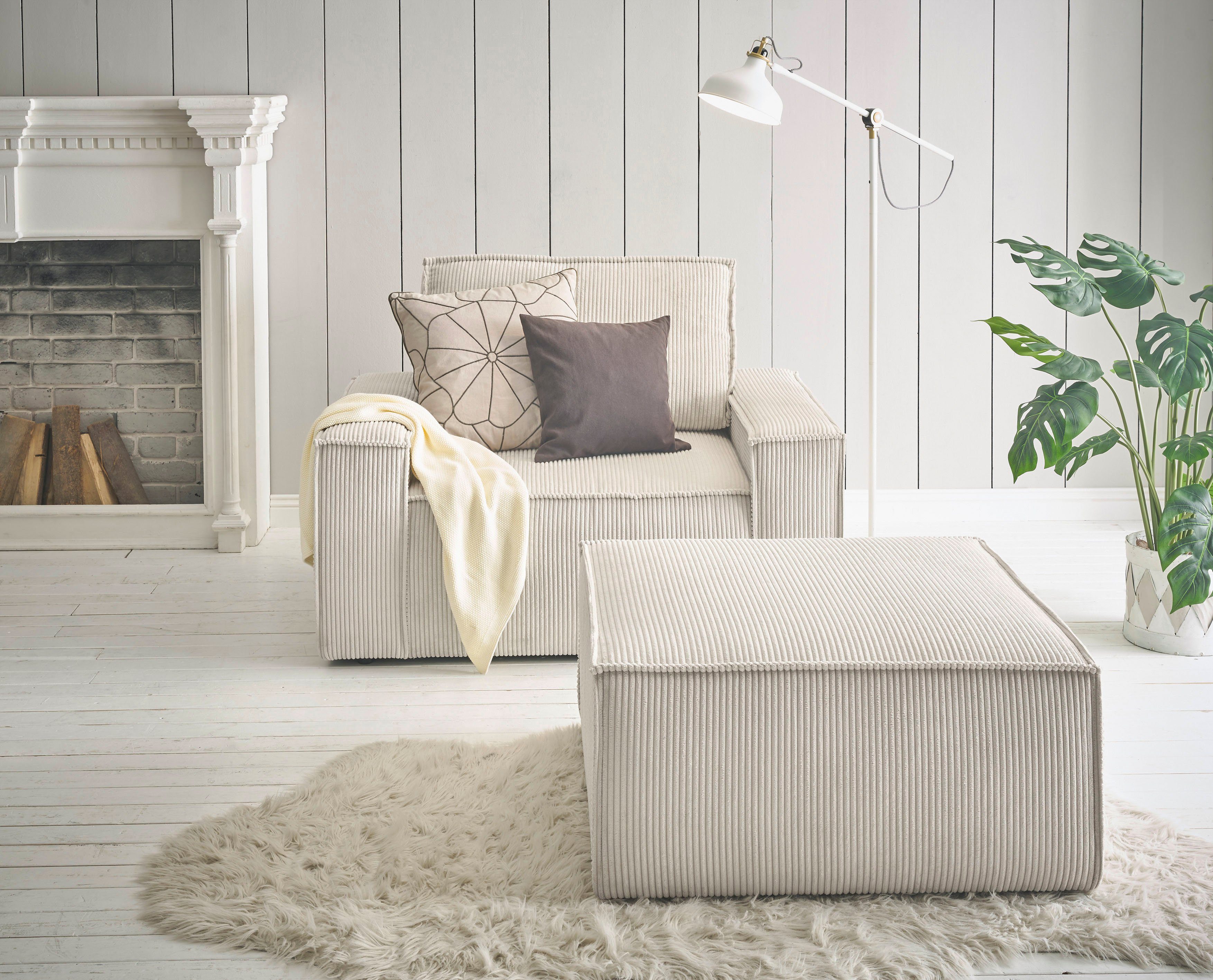 Home affaire Sessel SHERWOOD, Loveseat und Hocker im Set, passend zur Polst günstig online kaufen