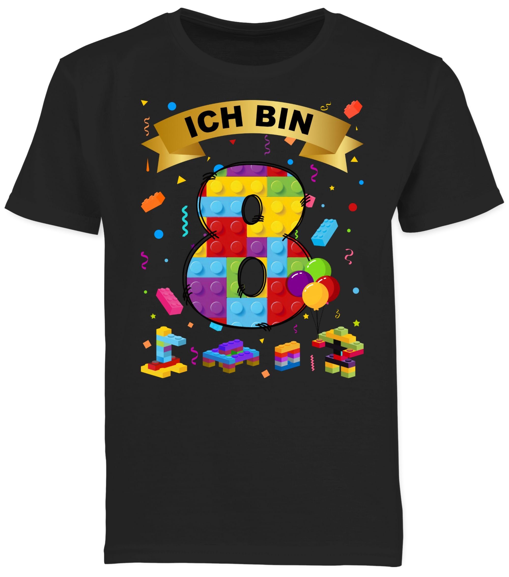 T-Shirt Ich bin 8 Bausteine