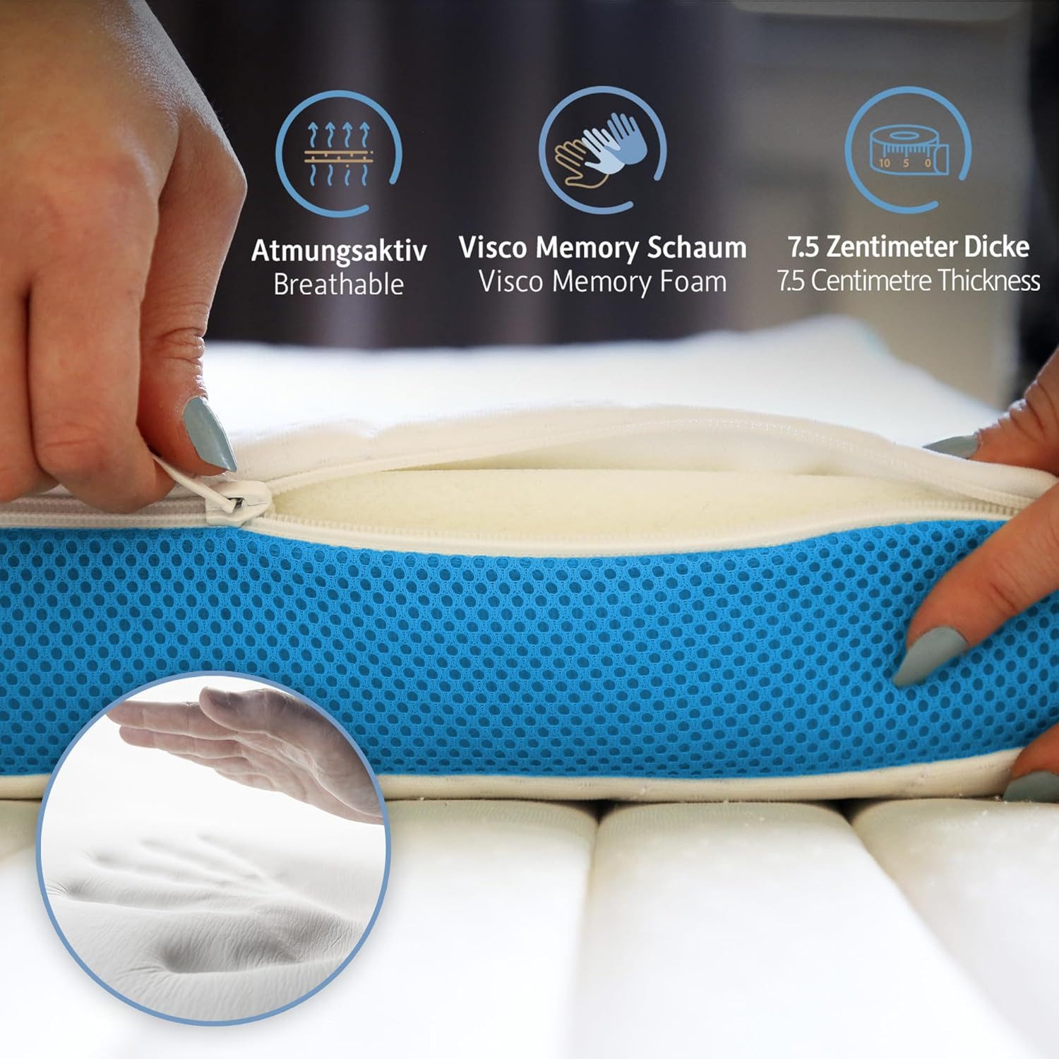 Komfortec, Topper Matratzentopper H3/H4 Oeko-TEX & günstig online kaufen