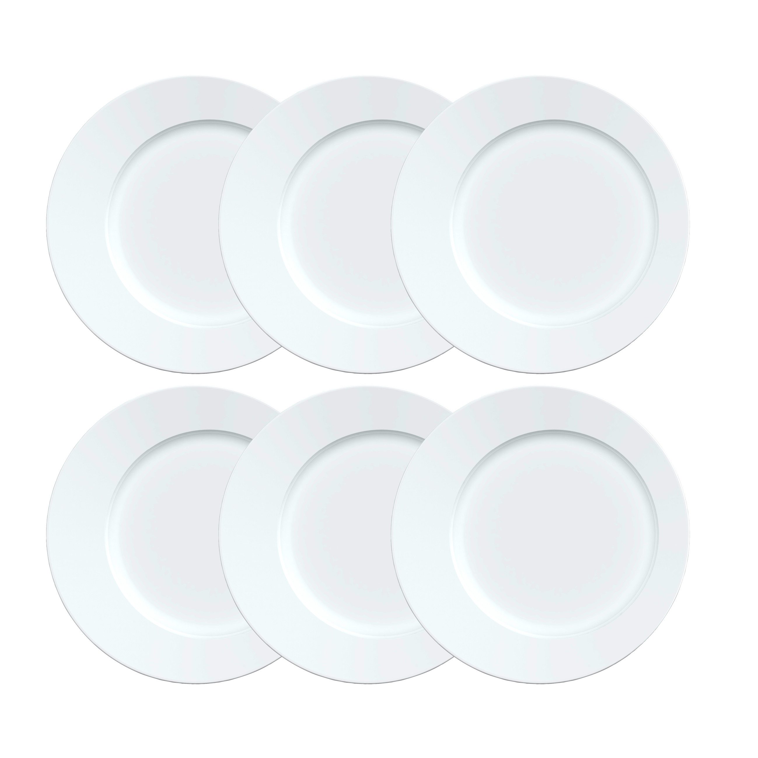 MÄSER Teller-Set Eclipse (6-tlg), 6 Personen, Porzellan