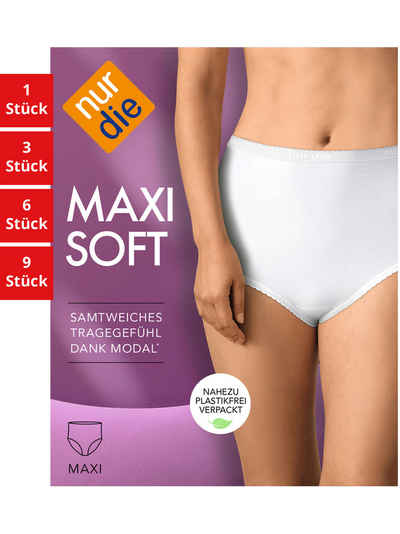 Nur Die Taillenslip Maxi Soft Damen (1er/3er/6er/9er Pack, 1-St) Taillen-Slips Maxislip Unterhosen