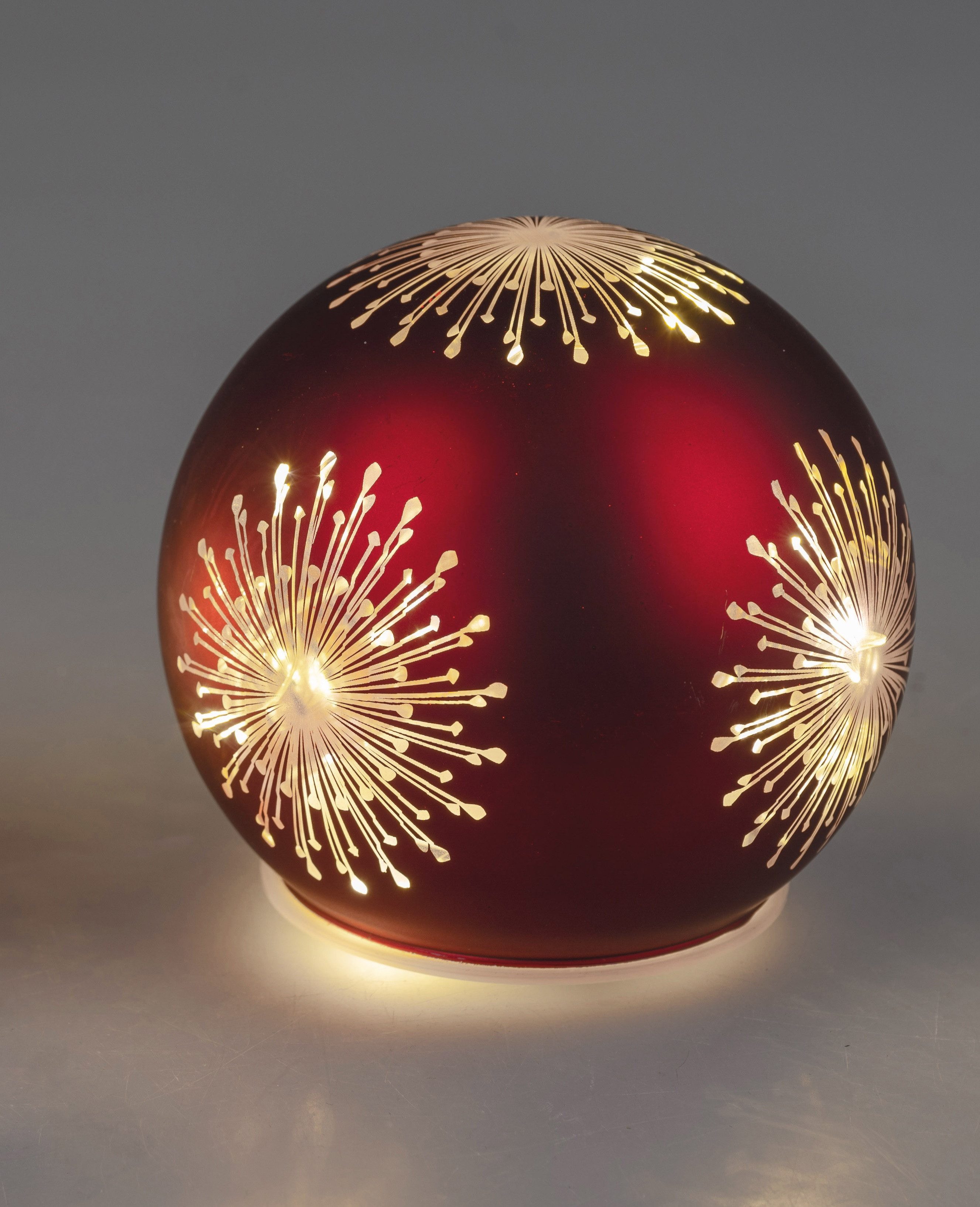 formano LED Dekolicht Weihnachtsbaumkugel Deko Kugel Licht Sparkle-Rot LED- günstig online kaufen