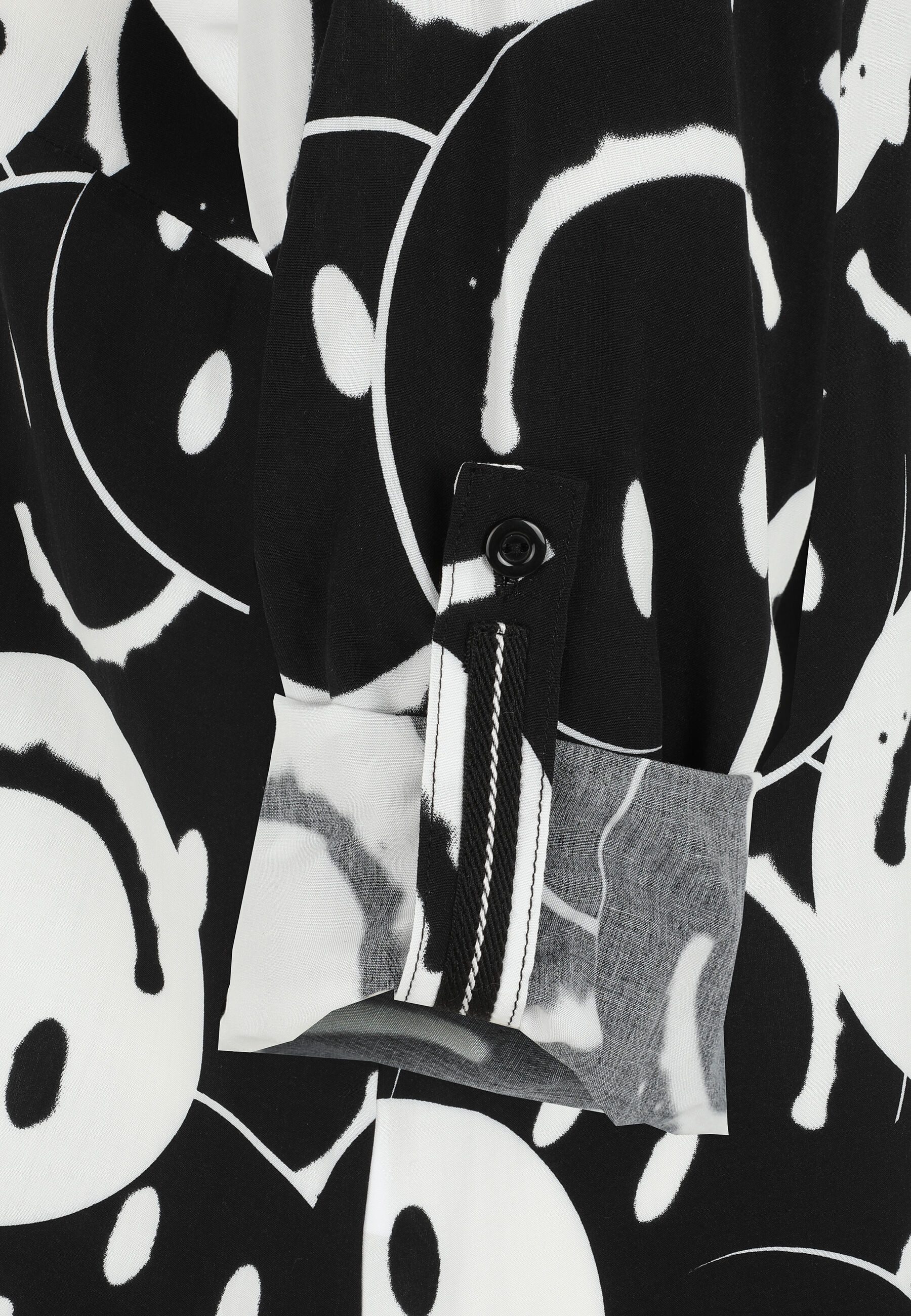 Doris Streich Langarmbluse mit Smiley-Print