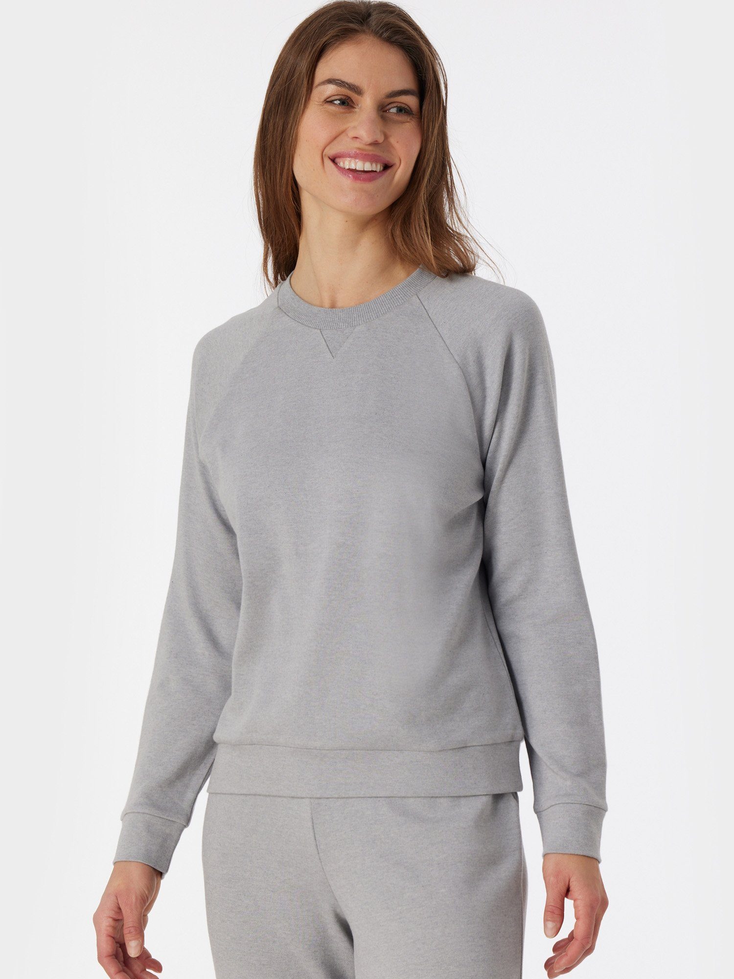 pullover & Schiesser grau-mel. Sweatshirt Sweatshirt Mix Relax pulli