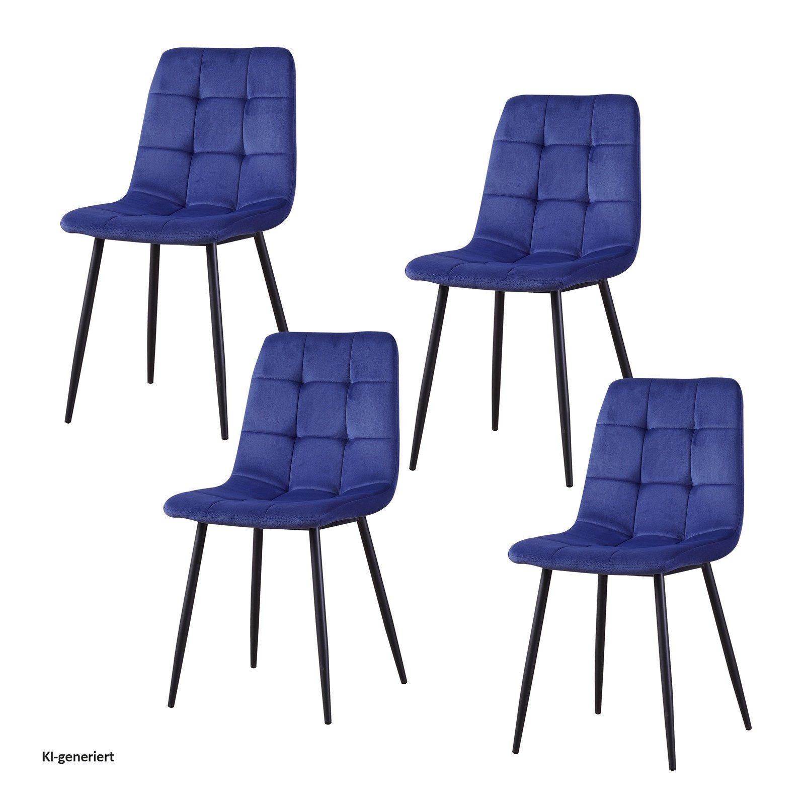 HTI-Living Esszimmerstuhl Stuhl Mesa Velvet 4er-Set (Set, 4 St), Esszimmerstuhl Samt