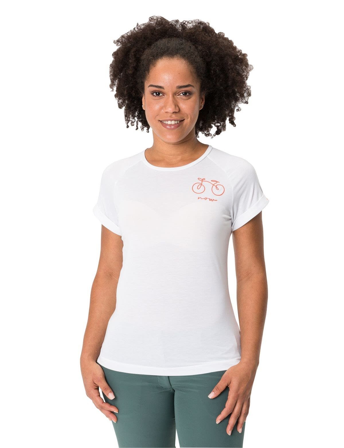 VAUDE T-Shirt Vaude T-shirt White Womens Damen Cyclist 2 Kurzarm-Shirt