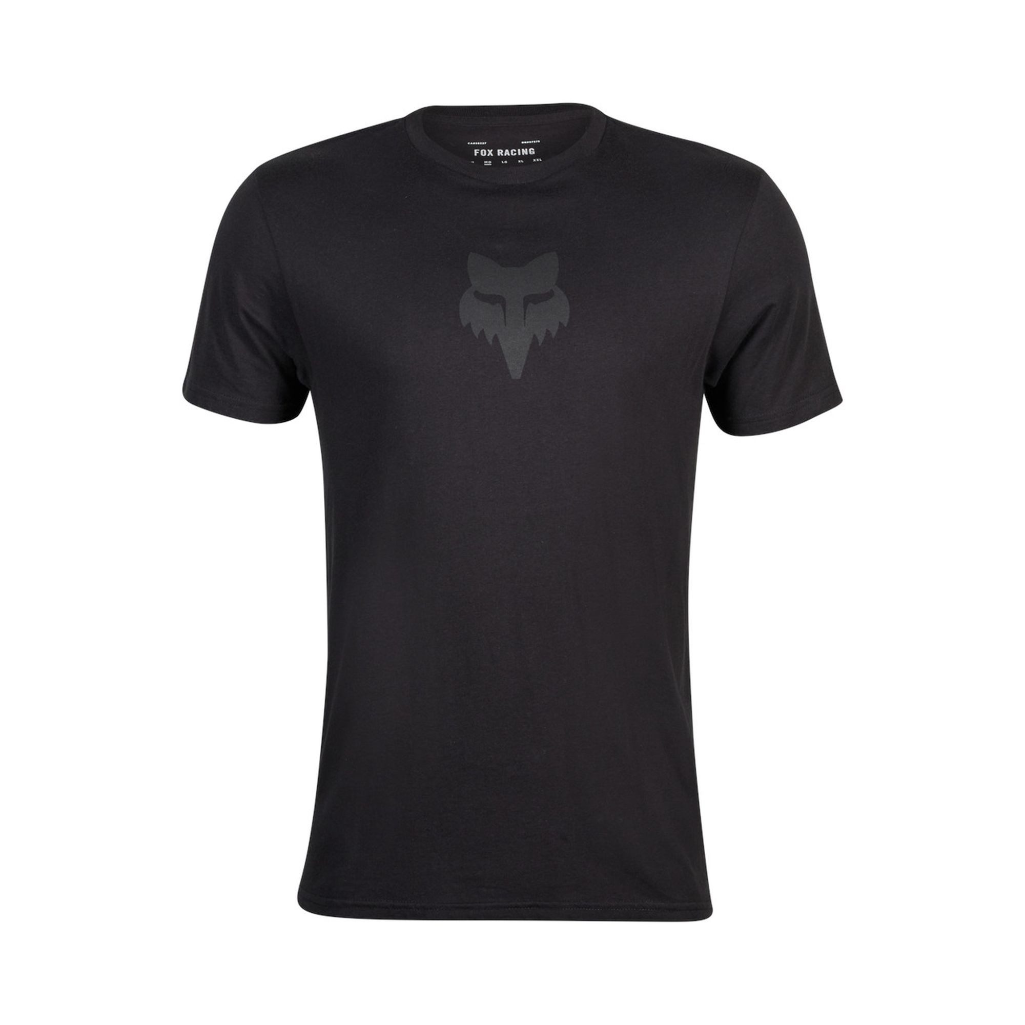 Fox Racing T-Shirt Fox Racing T-Shirt Logo Head - Schwarz auf Schwarz