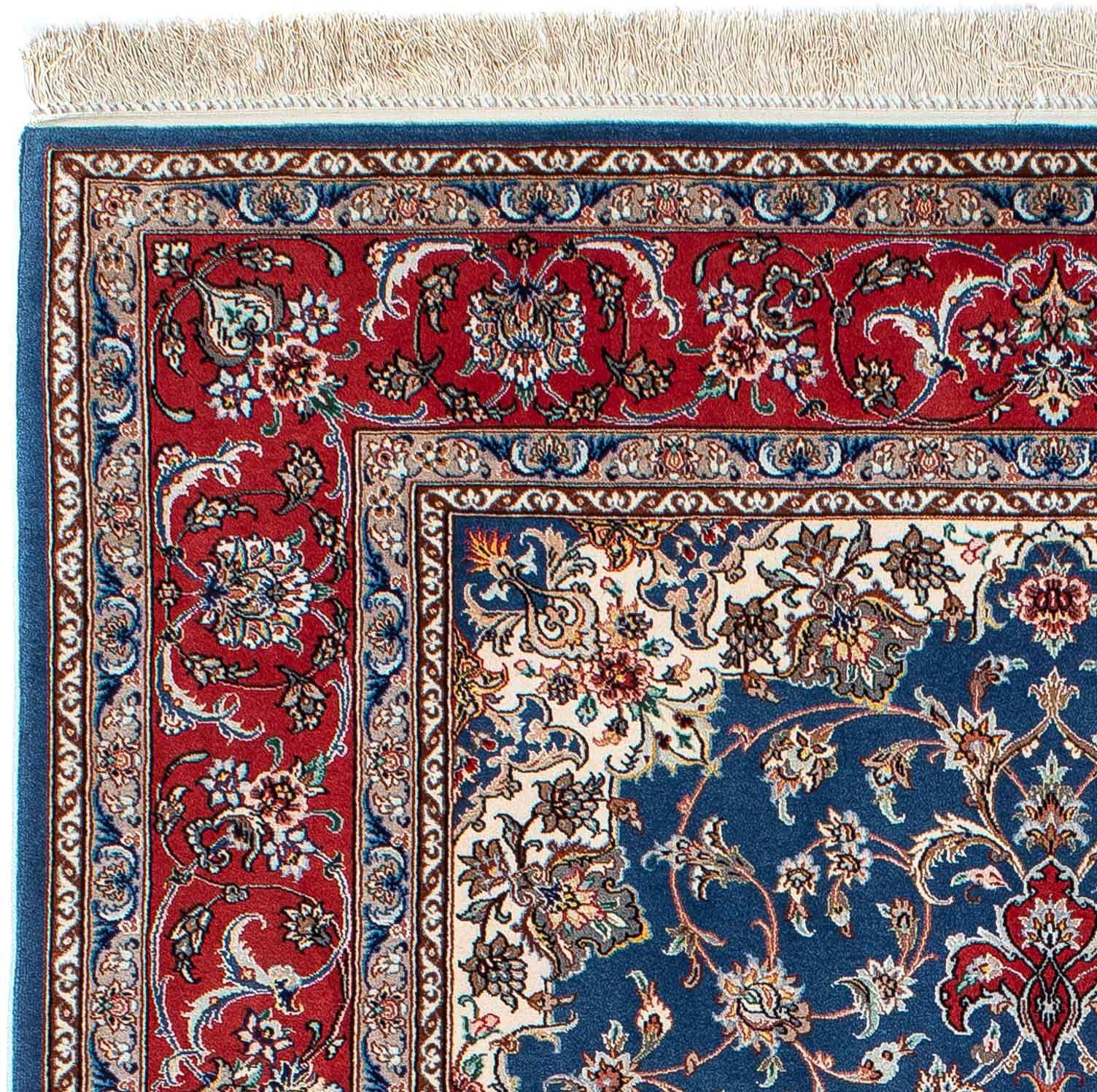 Wollteppich Isfahan Medaillon 207 x rechteckig, mm, Höhe: cm, 134 Unikat Zertifikat morgenland, 10 mit