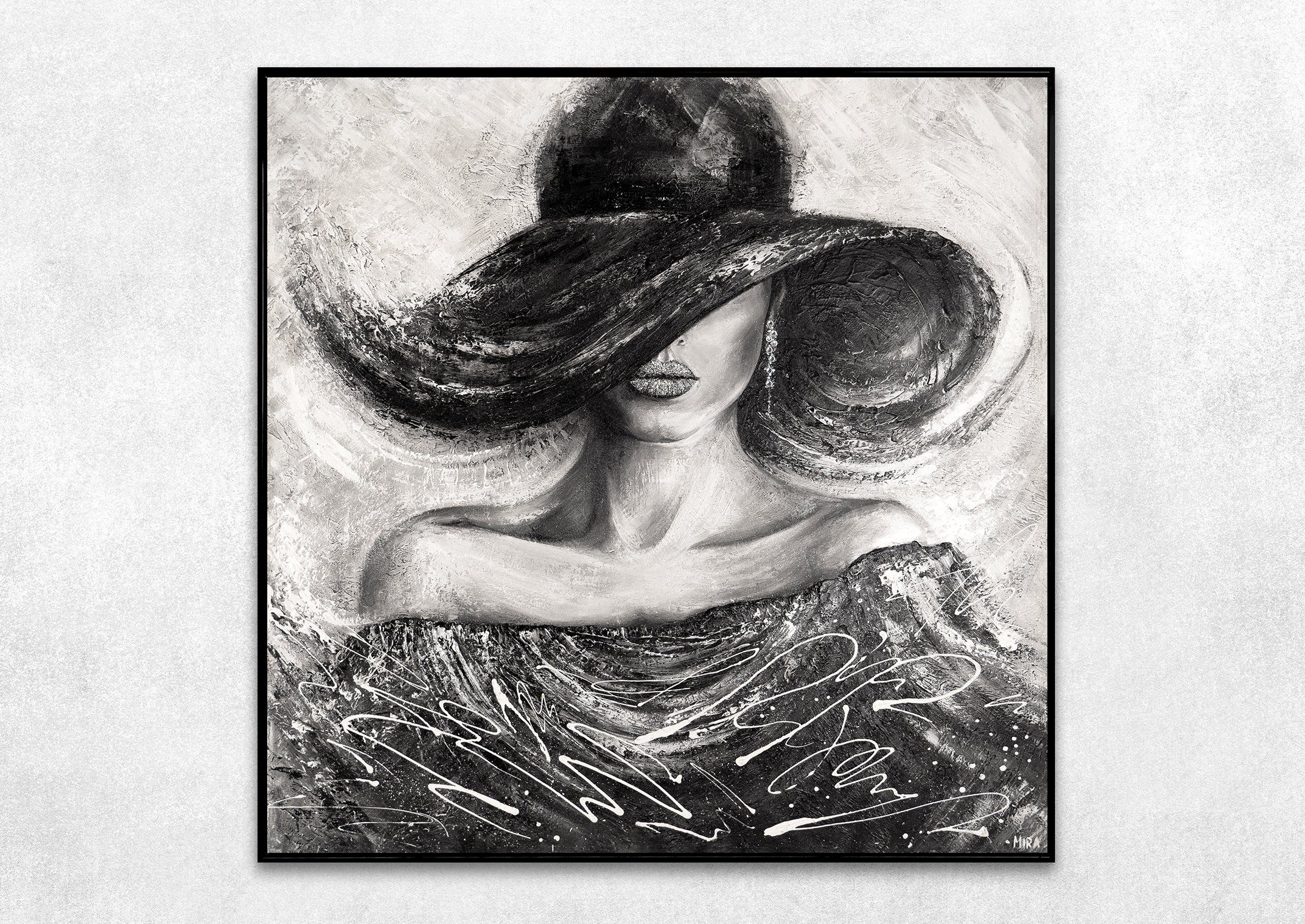 YS-Art Gemälde Charme, Menschen, Leinwand Bild günstig online kaufen