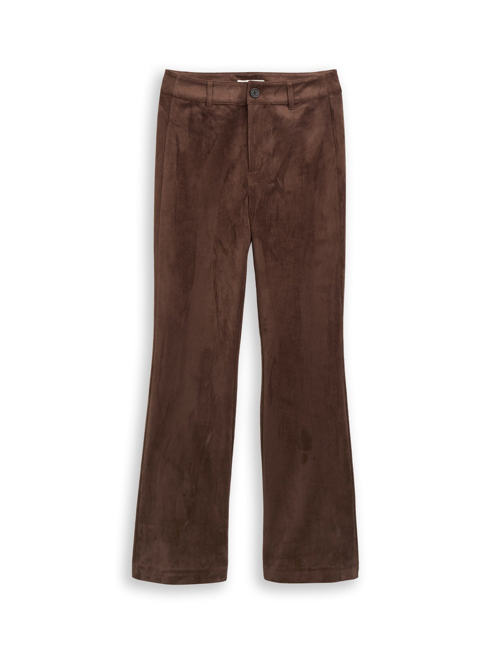 TOM TAILOR Denim Stoffhose Hosen & Chino Flared Hose in Wildleder-Optik