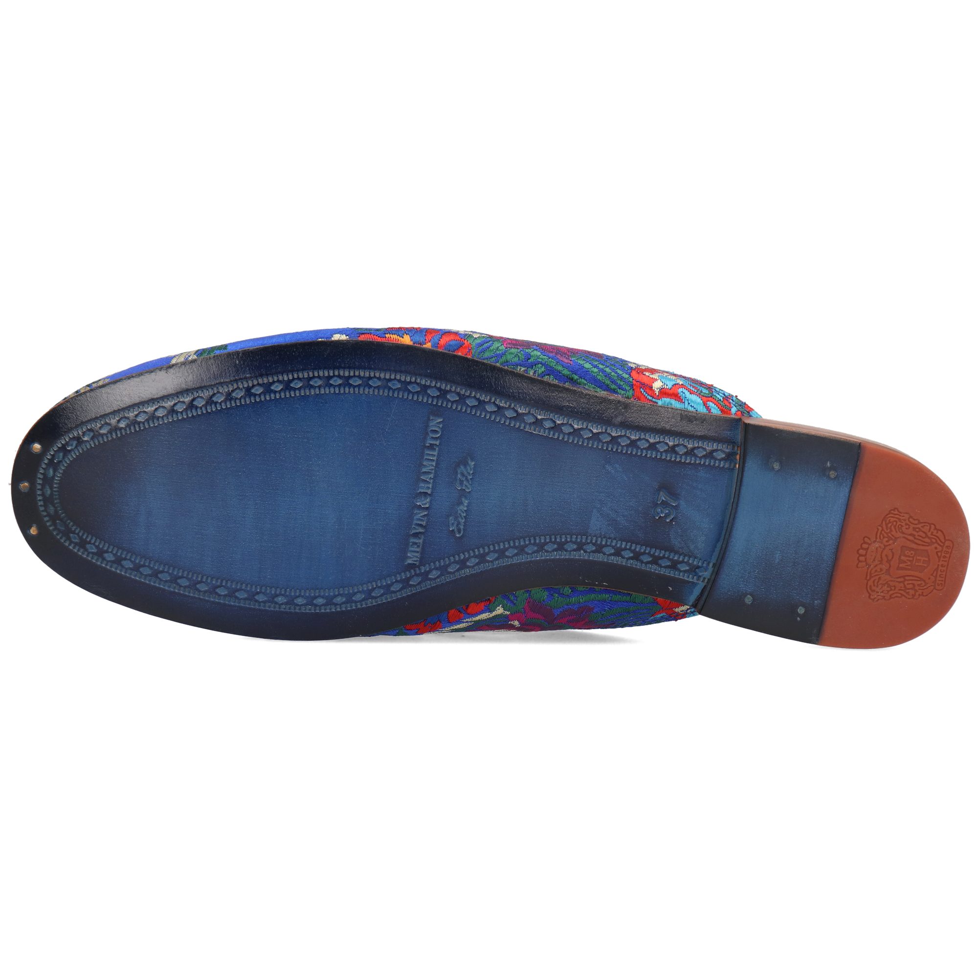 Melvin & Hamilton Scarlett 2 Textil-Pantoletten für Damen Flache Absätze, Echtes Leder, Stickerei