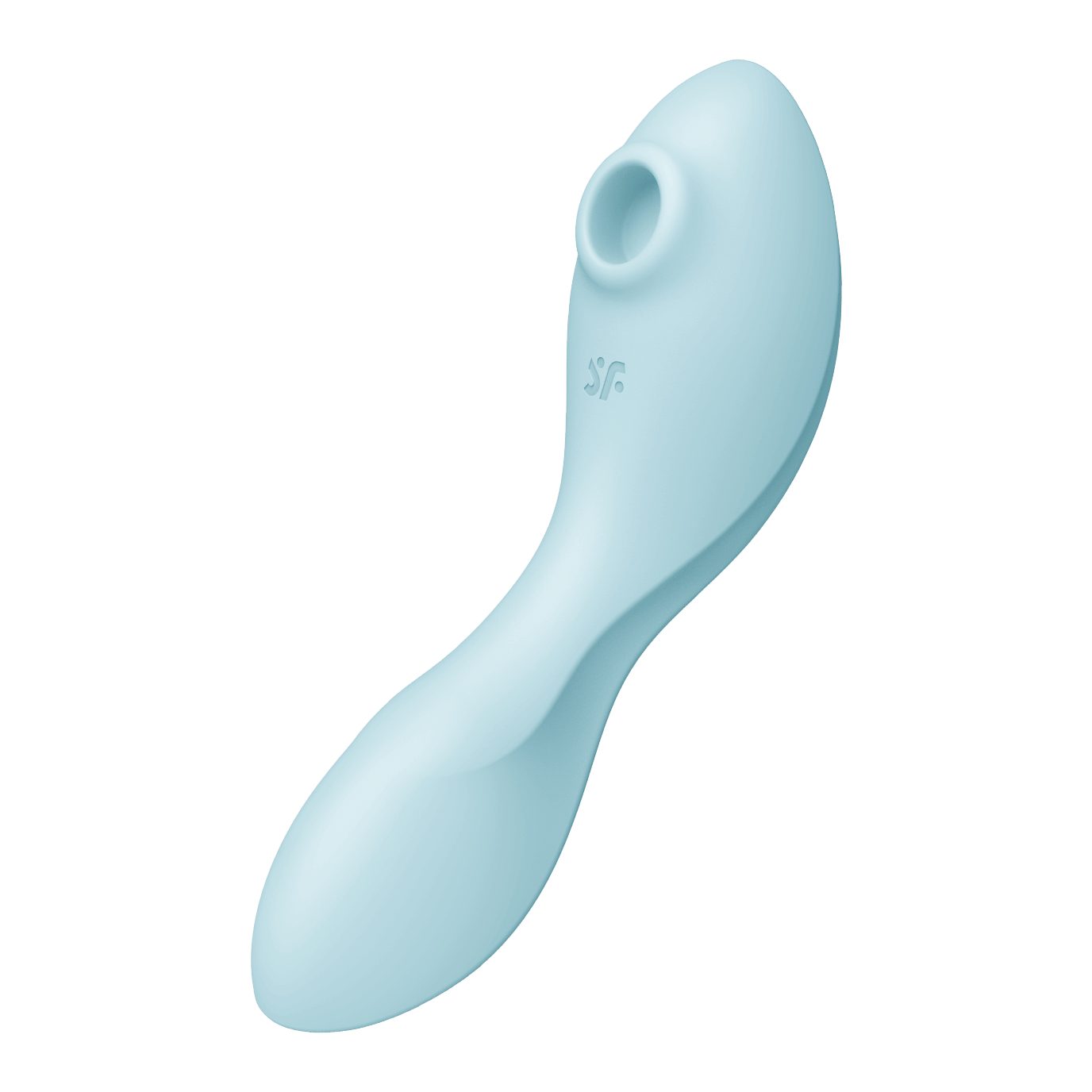 Satisfyer Klitoris-Stimulator Satisfyer 'Curvy Trinity 5 Connect App' (16,5 cm, mit App, 3 Motoren), (1-tlg) blau | Druckwellen-Vibratoren