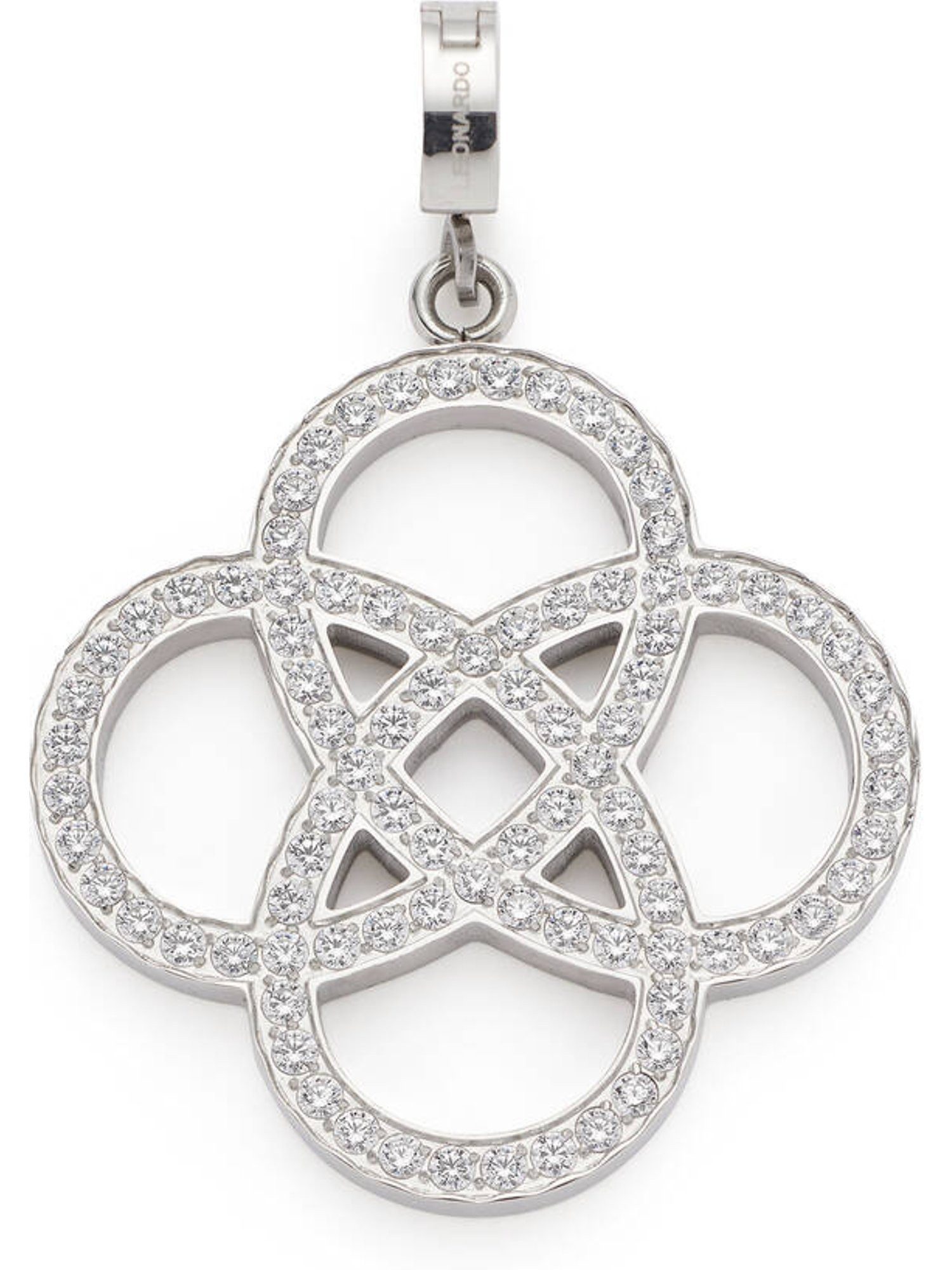 LEONARDO Kettenanhänger Leonardo Damen-Charm Edelstahl Zirkonia
