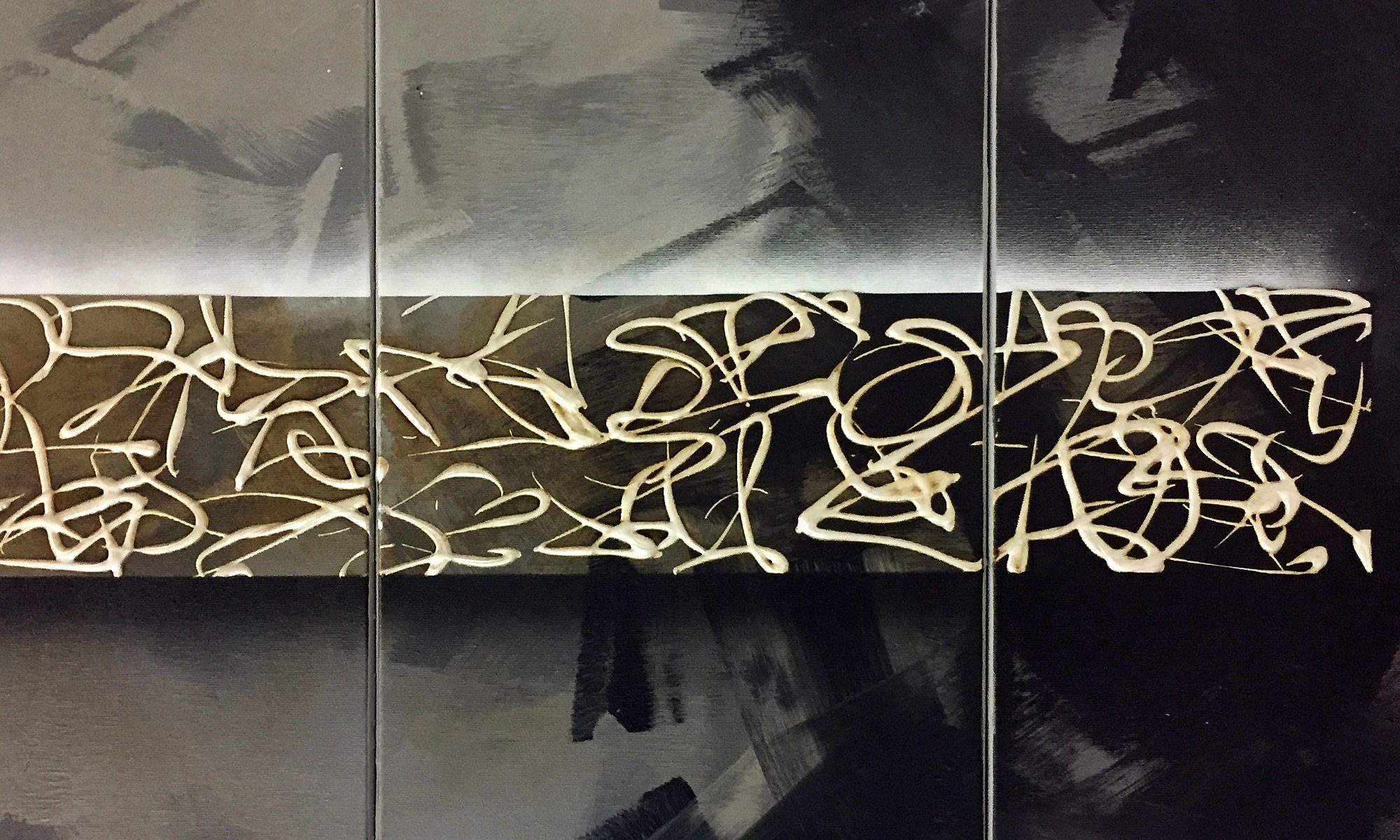 WandbilderXXL XXL-Wandbild Mystic Signs 210 x 90 cm, Abstraktes Gemälde, handgemaltes Unikat