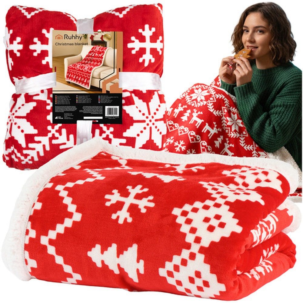 Ruhhy Tagesdecke Weihnachtsdecke Kuscheldecke, angenehm dickes günstig online kaufen