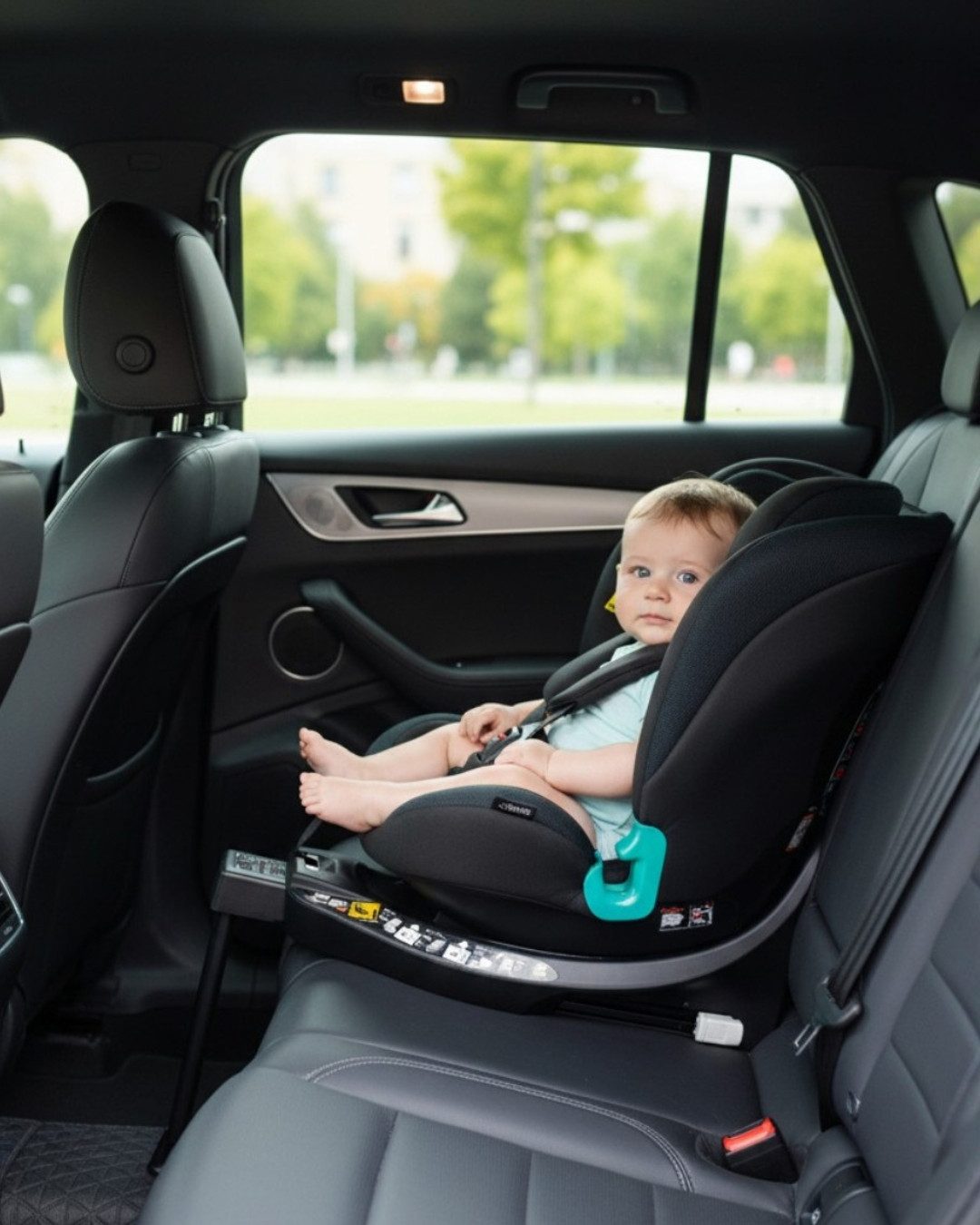 CAM Autokindersitz Sosta Evo i-Size – Mitwachsender 360°- Kindersitz mit Air-Flow-Komfort, ab: ab 9 Monaten, 16-fach höhenverstellbare Kopfstütze für perfekte Anpassung