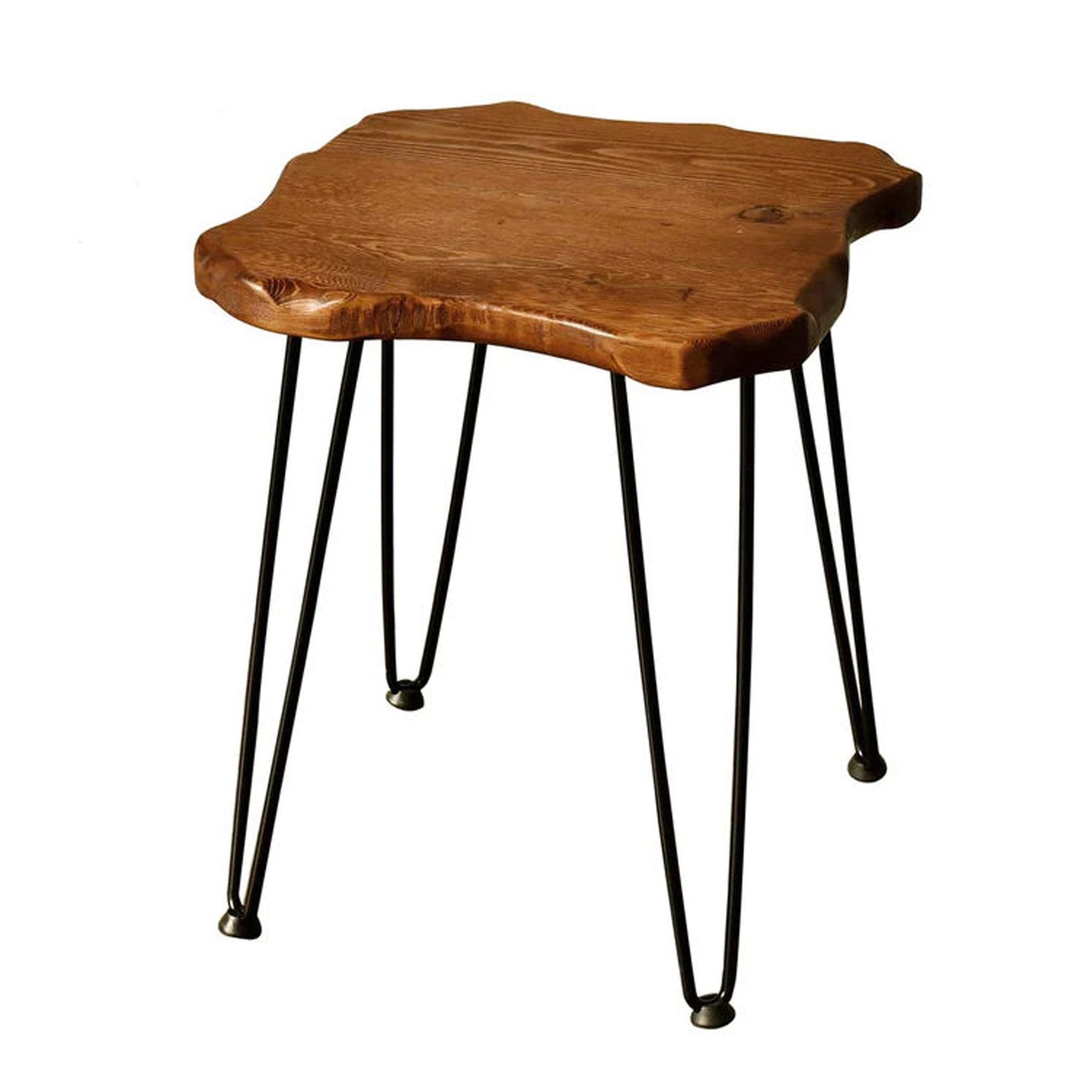 Spetebo Beistelltisch Holz Beistelltisch Kiefer massiv 45 cm - eckig