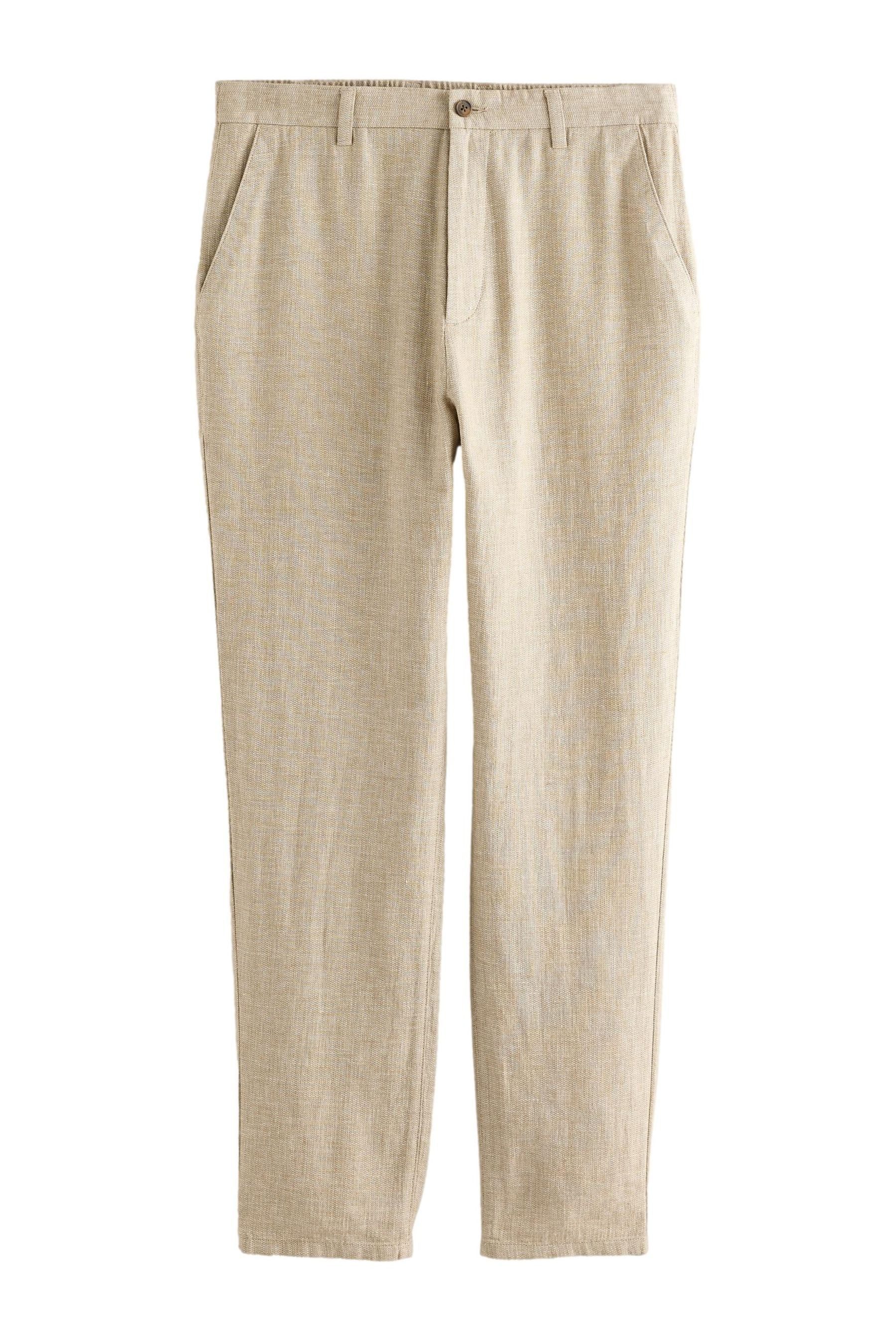 Next Dehnbund-Hose Strukturierte Hose aus Leinengemisch günstig online kaufen