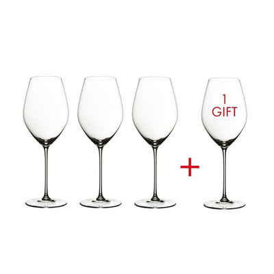 RIEDEL THE WINE GLASS COMPANY Weinglas Veritas Champagnerglas Kauf 4 Zahl 3, Kristallglas