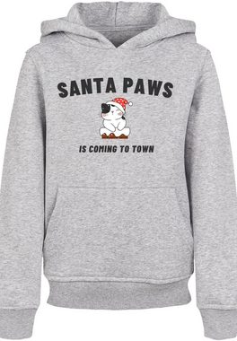 F4NT4STIC Kapuzenpullover Santa Paws Christmas Cat Premium Qualität, Rock-Musik, Band