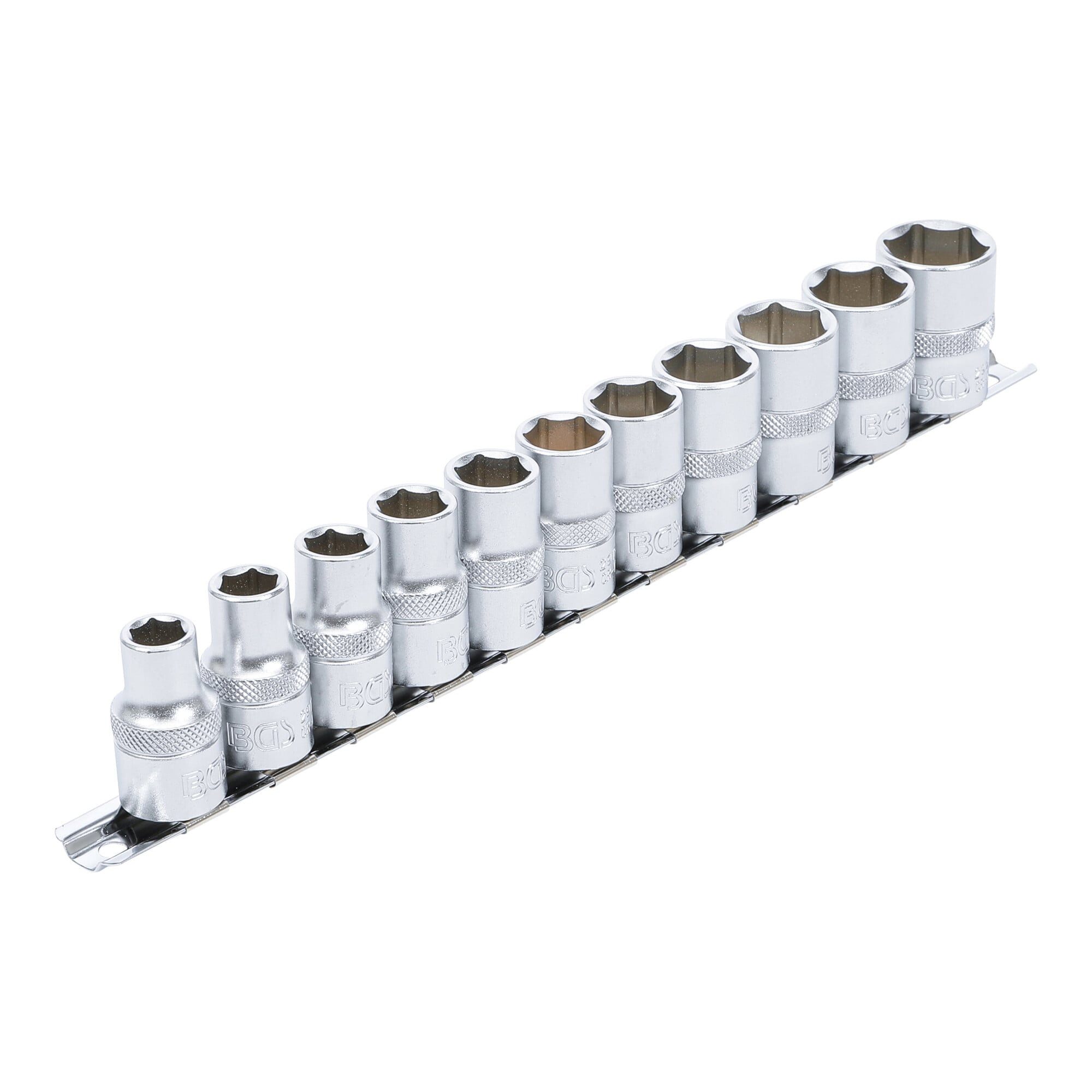 BGS technic Stecknuss BGS Steckschlüssel-Einsatz-Satz, Sechskant Antrieb Innenvierkant 12,5