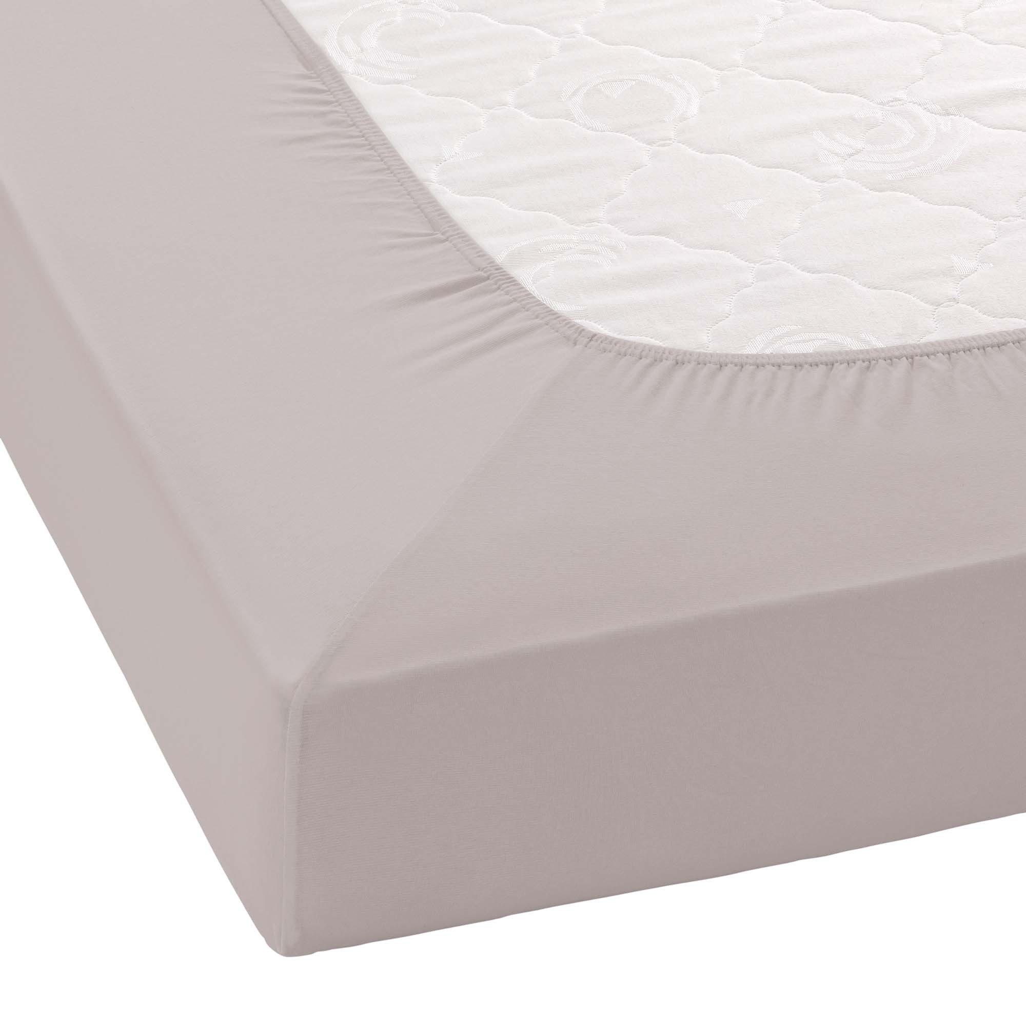 Janine Spannbettlaken MAKO-FEINJERSEY 5007, Mako-Jersey, Gummizug: rundum, (1 Stück), aus 100% Baumwolle, für Matratzen bis 26 cm Höhe – Bild 3 von 5