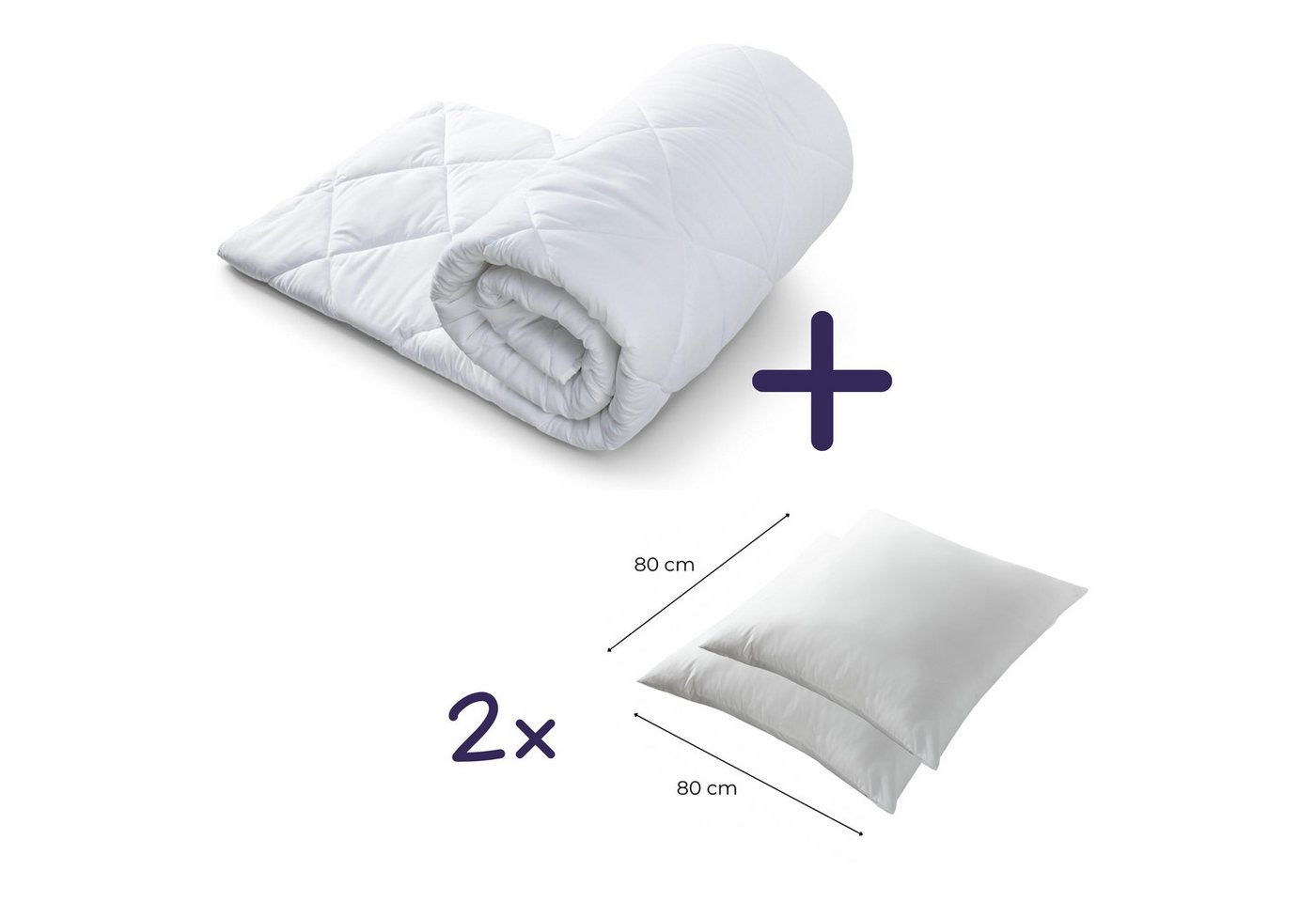 gowoll 4-Jahreszeitenbett Bettdecke Ganzjahresdecke, 300 gsm Warme Bettdecke, Füllung: 100 % Mikrofaser-Füllung, Antibakterielle Decke und Waschmaschinengeeignet
