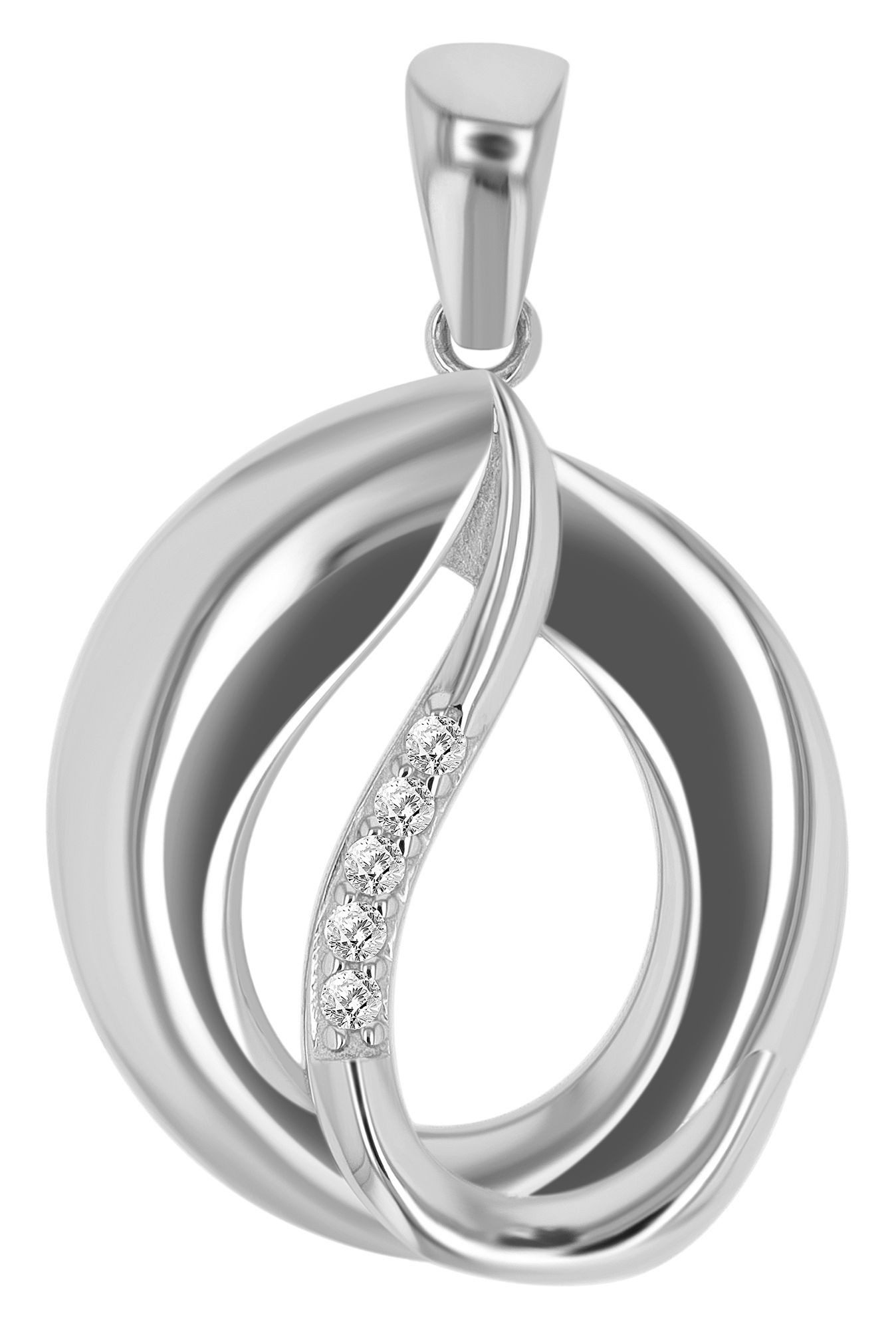 Kettenanhänger Anhänger aus 333 Gold mit Zirkonia