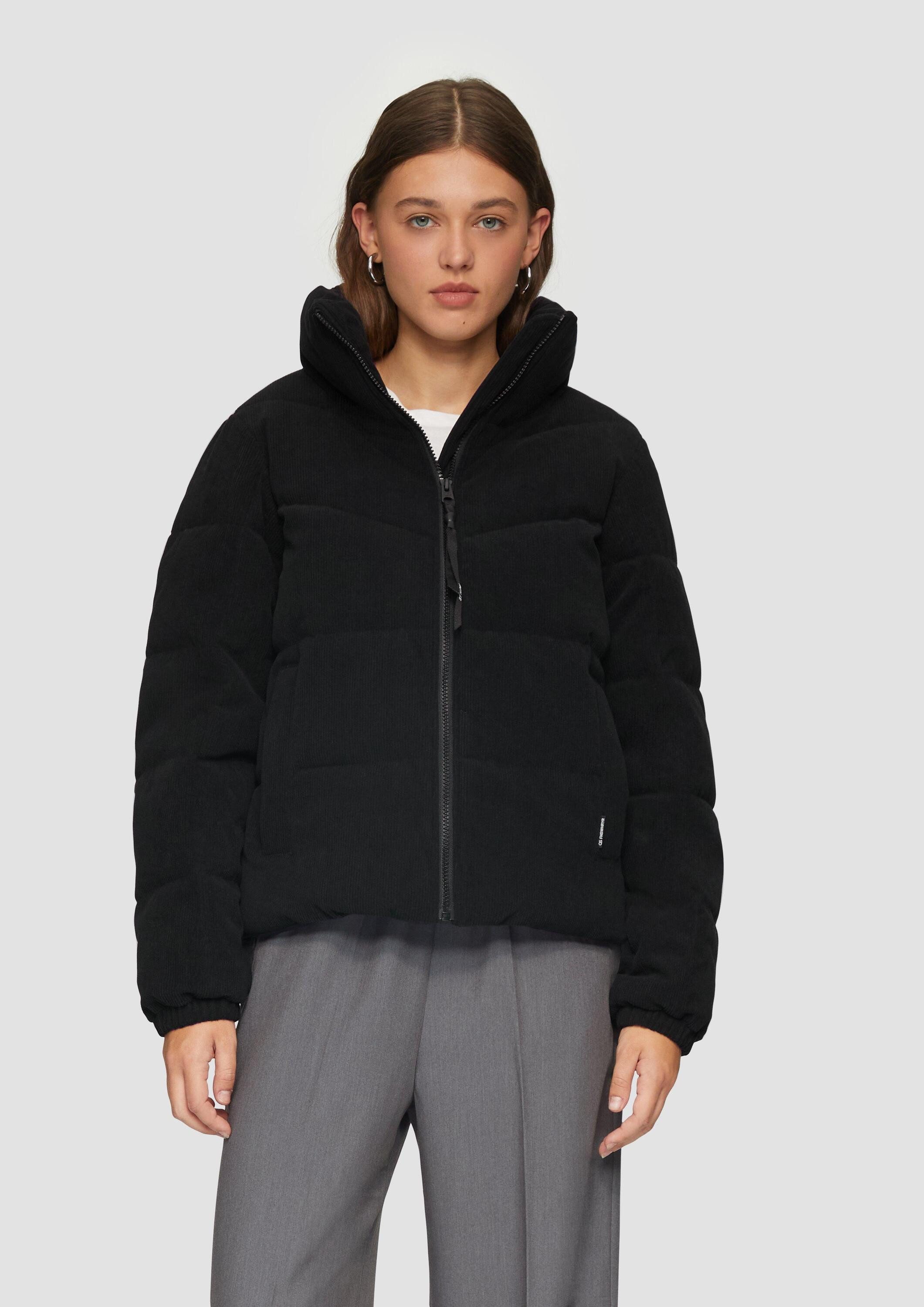 QS Winterjacke Outdoor-Jacke Wattierte Jacke aus Cord günstig online kaufen