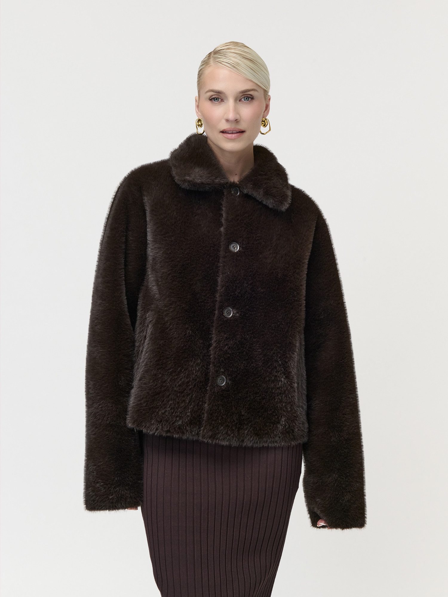 LeGer Wendejacke Masha, LeGer by Lena Gercke aus Lederimitat und Plüschfell