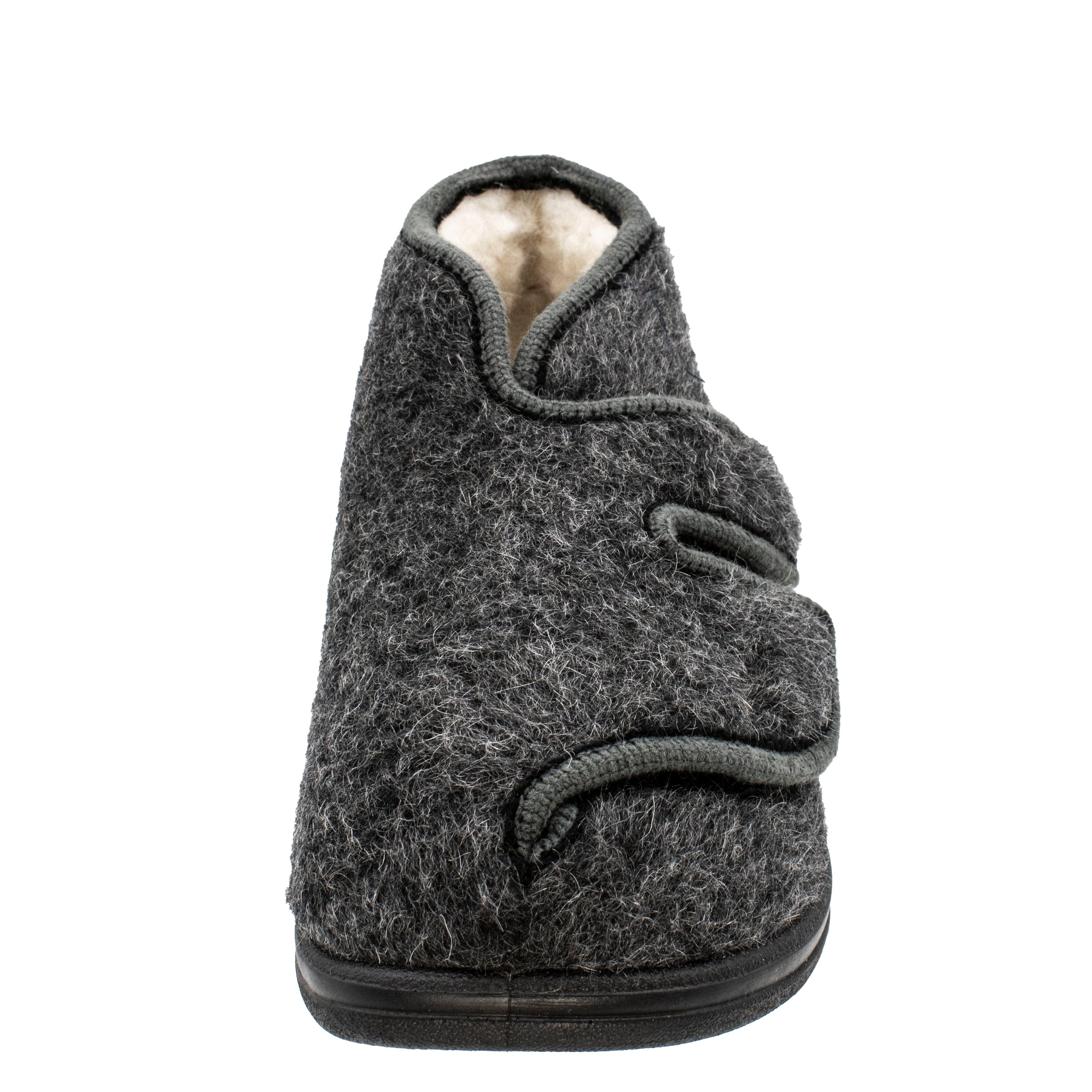 Fischer-Markenschuh Bad Wiessee Hausschuh aus Wollfilz, mit Schurwollfutter, Weite L