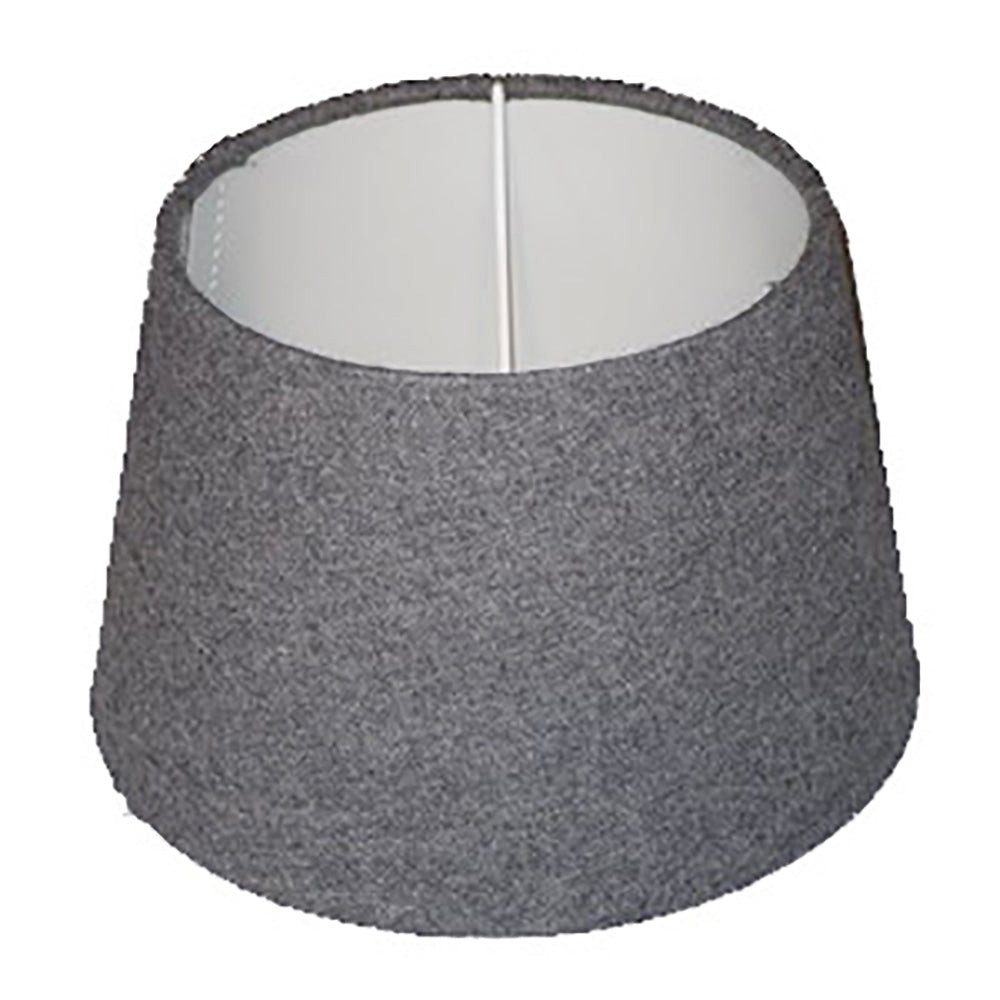 Dirk Davids Leuchten GmbH Lampenschirm Lampenschirm für Tischleuchte Flies Grau Tischlampe 30-20-17, Exklusives Design