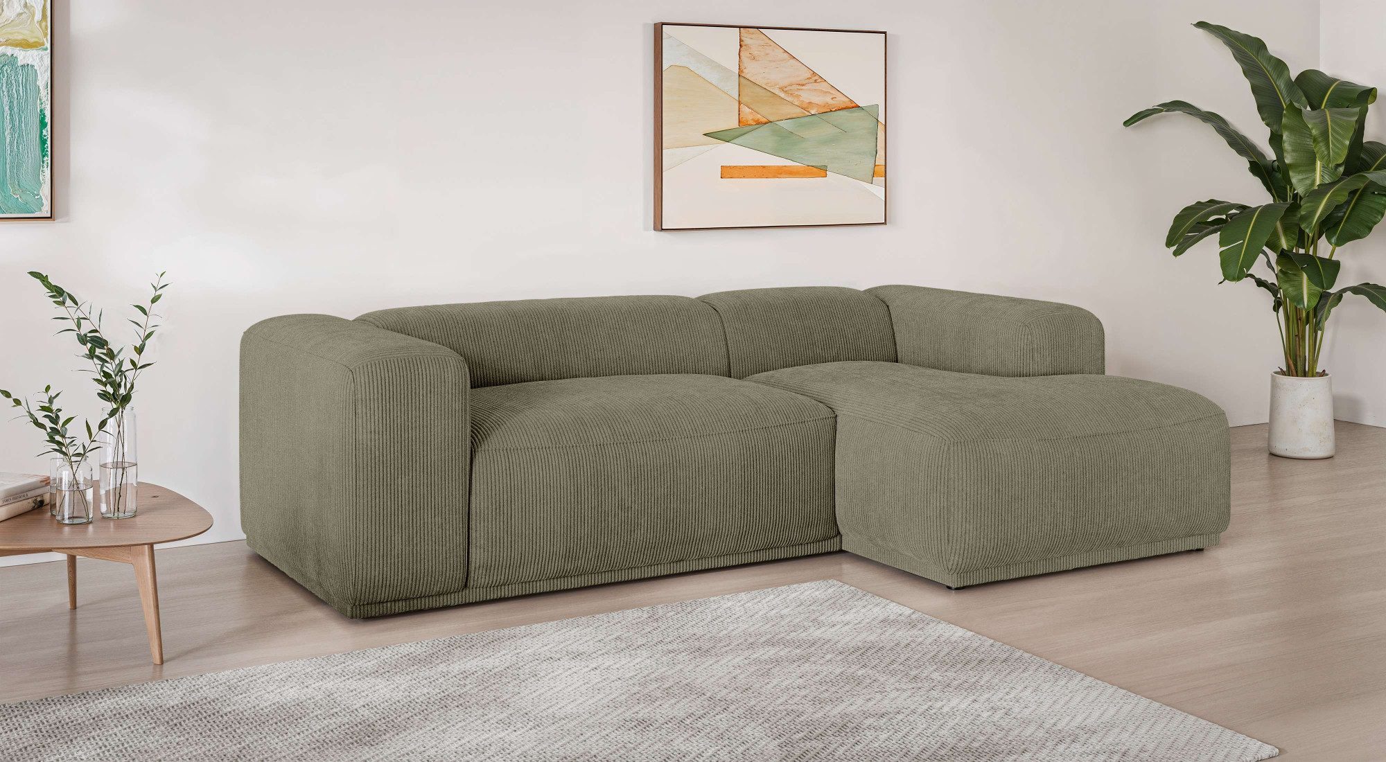 s.Oliver Ecksofa EMMERIK Designersofa, L-Form mit Wellenfederung, B/T/H: 260/155/73 cm, hoher Sitzkomfort, gemütlich und modern, auch in Cord