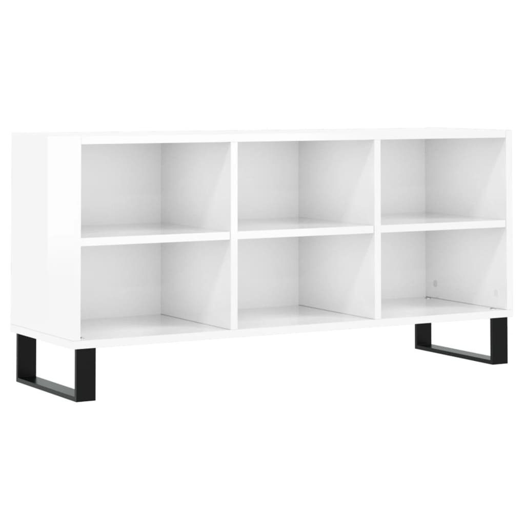 furnicato TV-Schrank Hochglanz-Weiß cm Holzwerkstoff 103,5x30x50