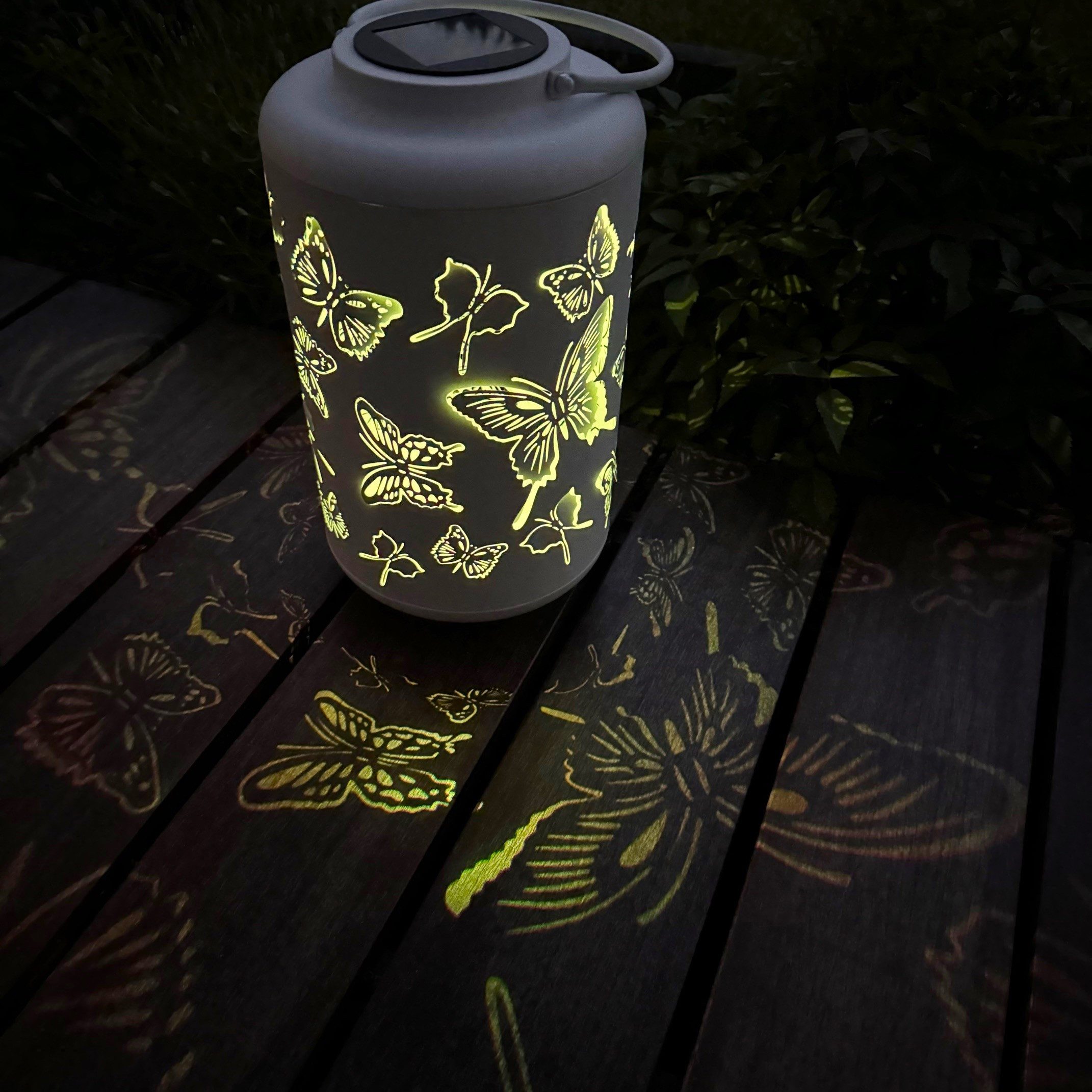 Sonnenblumen Solarlaternen Für Garten - Wasserdichte Metall-Hängelichter Outdoor