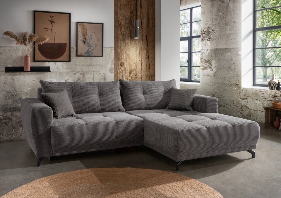 Myhomelando Ecksofa Cord Renegade L-Form, Elektrofunktion, günstig online kaufen