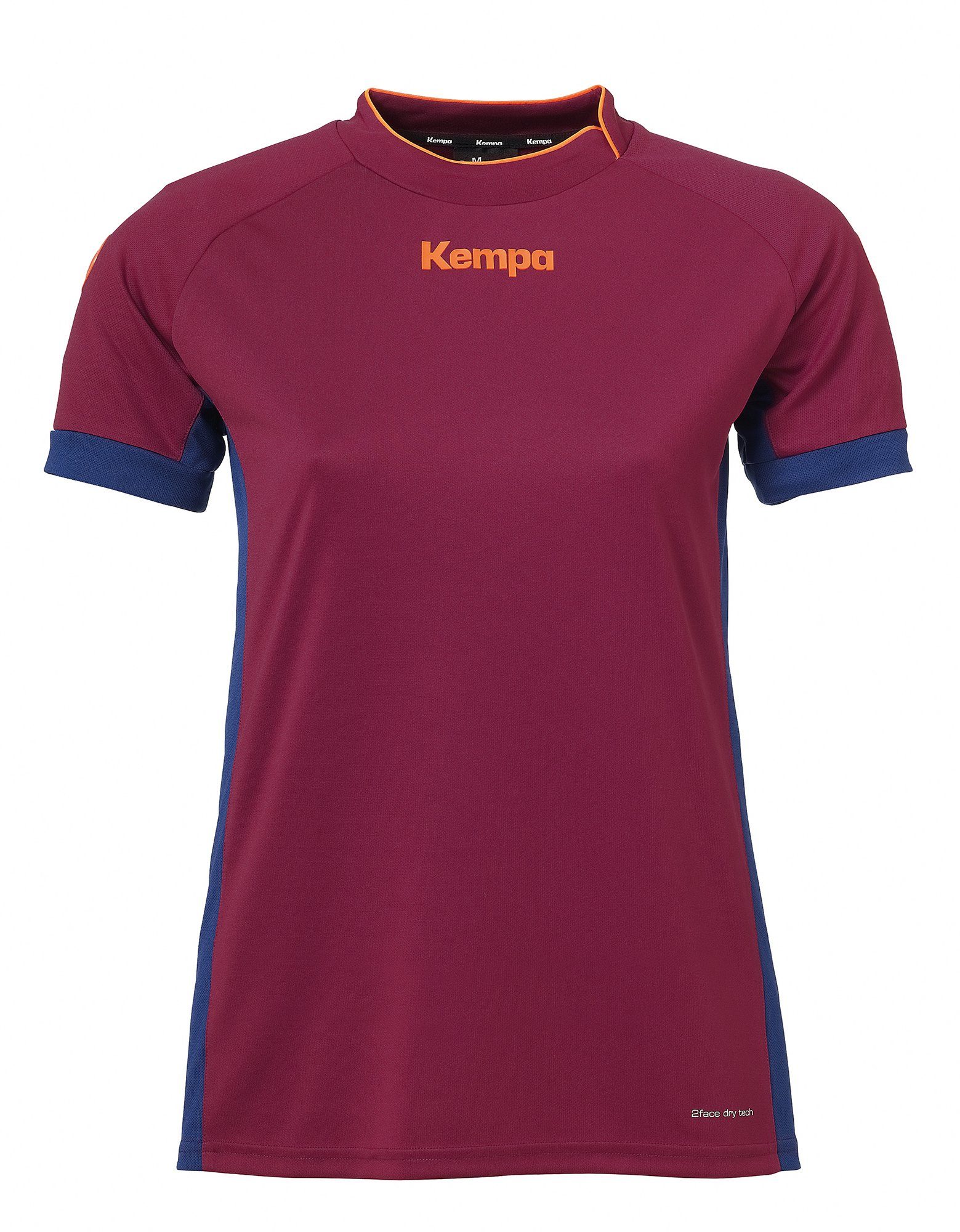 Kempa Kurzarmshirt Kempa Shirt PRIME TRIKOT WOMEN schnelltrocknend deep rot/deep blau