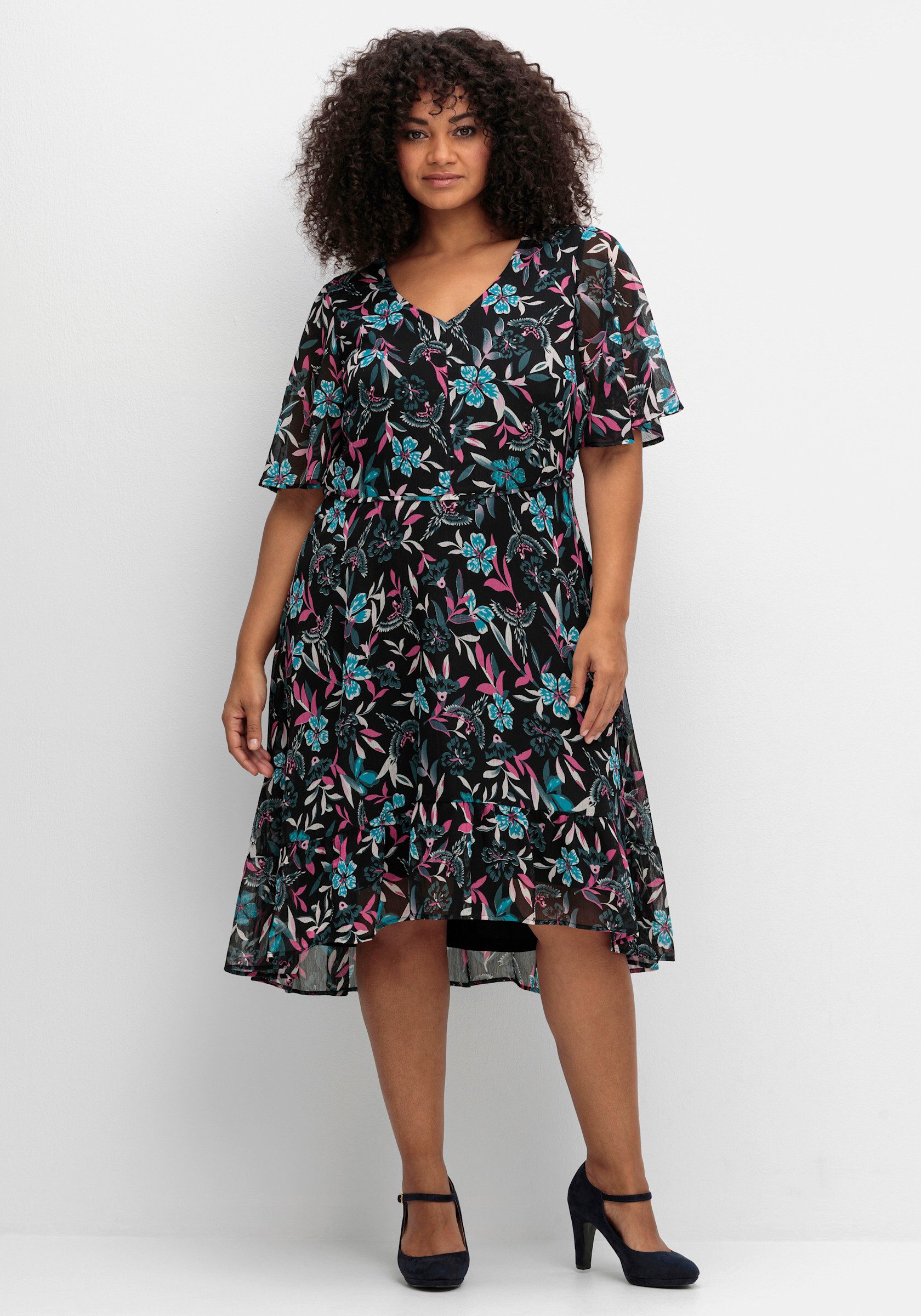 sheego by Joe Browns Etuikleid Chiffonkleid günstig online kaufen