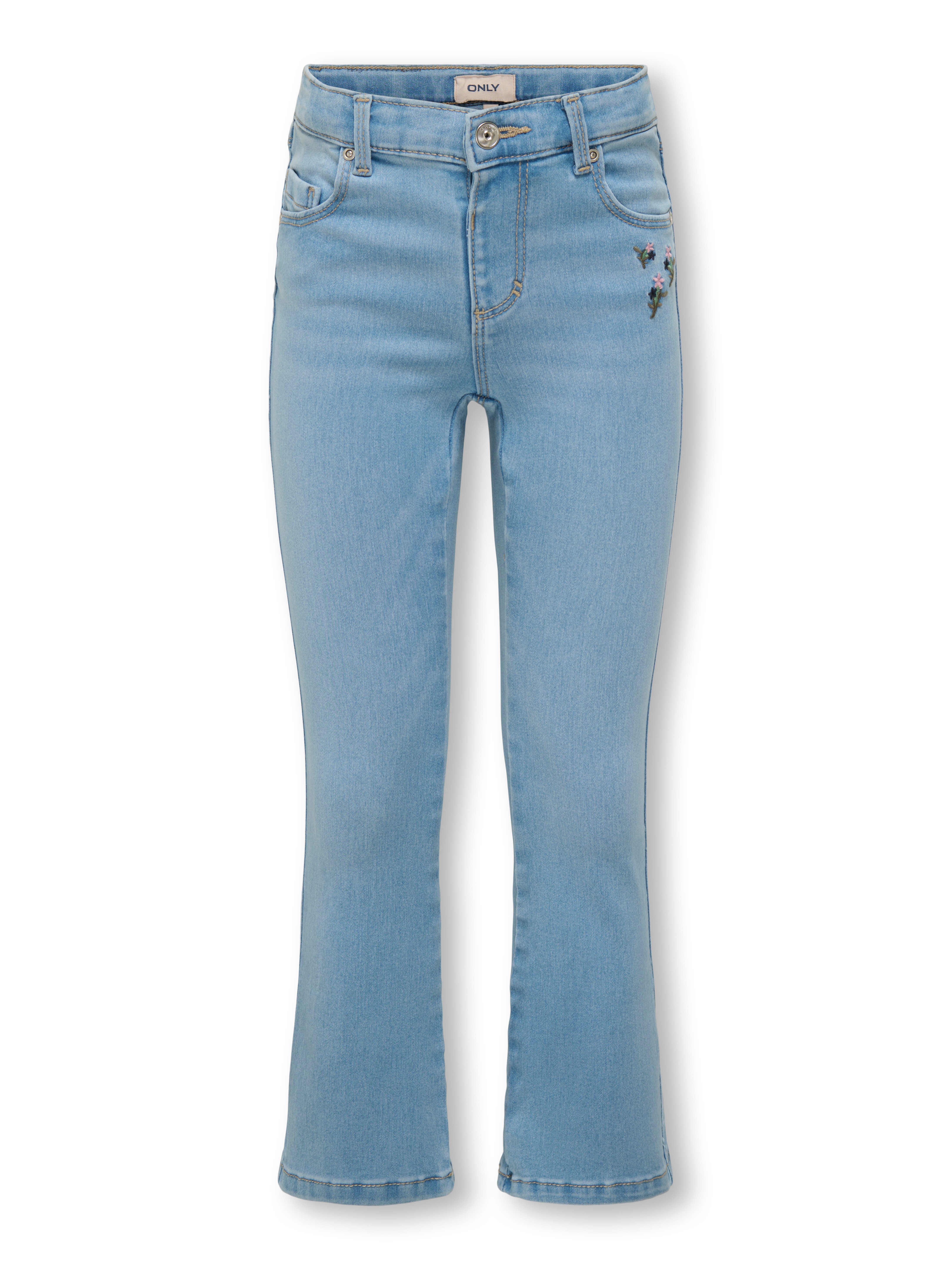 KIDS ONLY Bootcut-Jeans KMGROYAL FLARED FLOWER JEANS NOOS