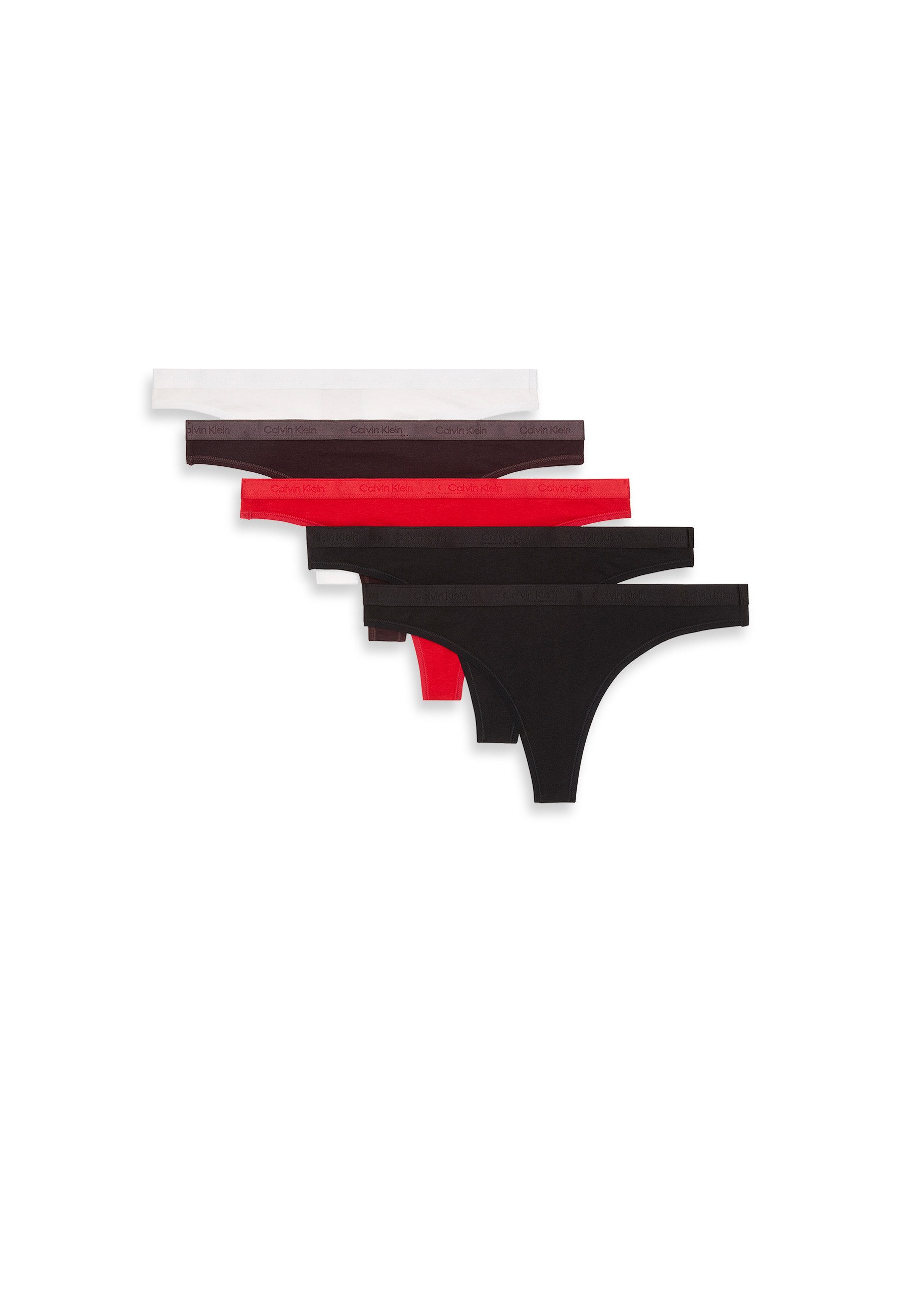 Calvin Klein Underwear Tanga THONG 5 PK (Packung, 5-St) Mit elastischem Bund