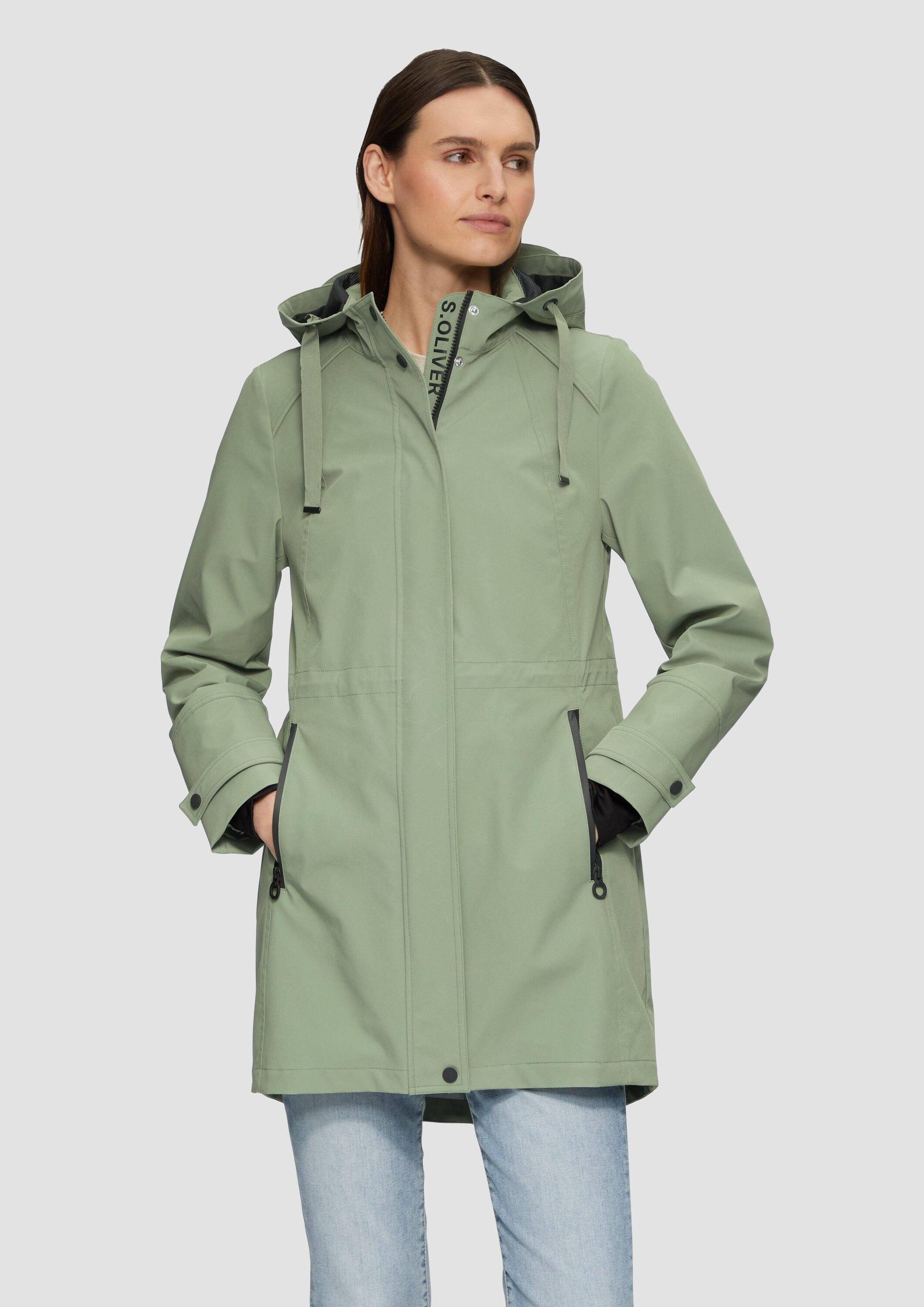 s.Oliver Funktionsjacke Outdoor-Jacke Wasserabweisende Jacke mit Kapuze