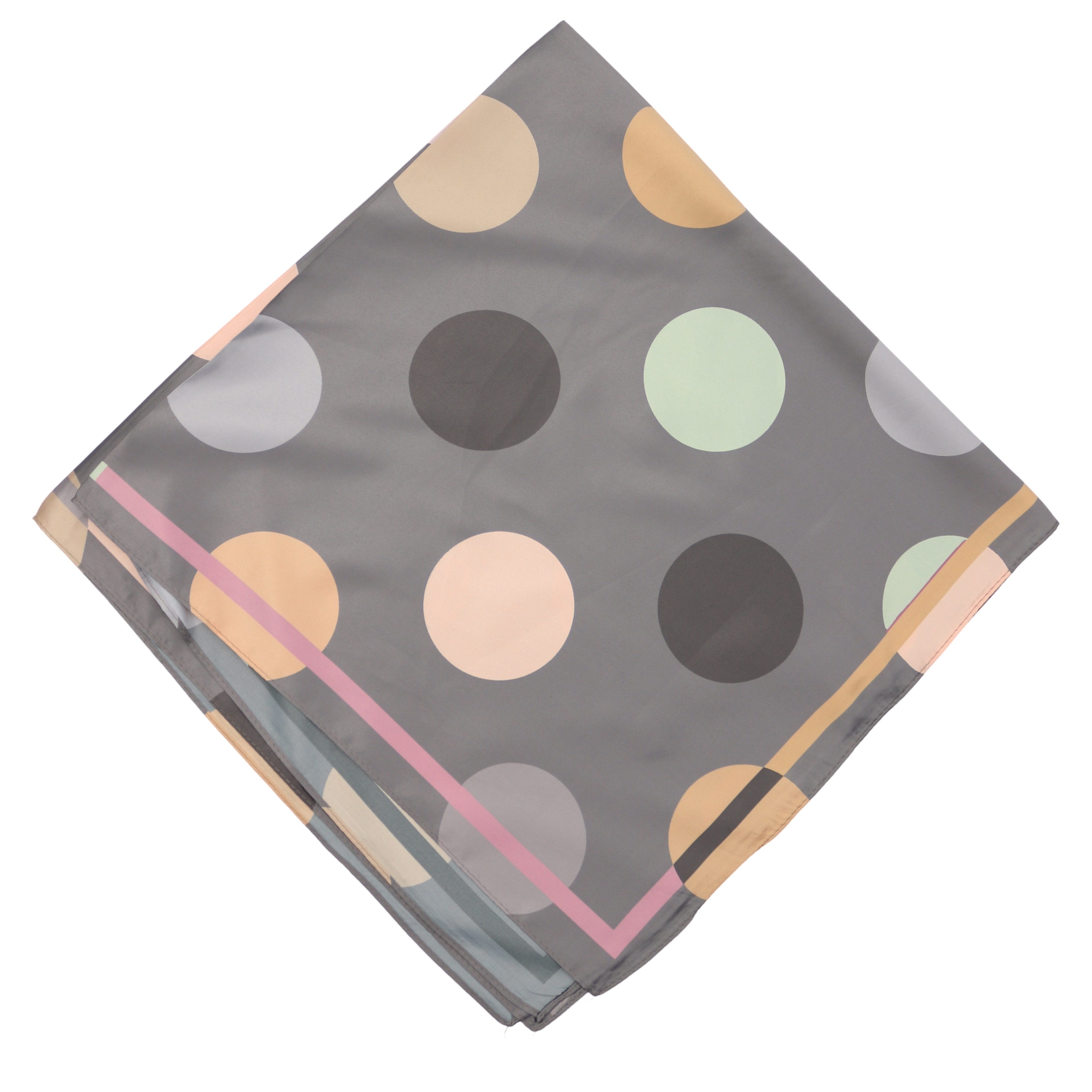 MIRROSI Nickituch Damen Halstuch 70x70 cm aus 100% Viskose, (leichtes Tuch mit Punkte-Muster), Damen Tuch deal für Frühling,Sommer, Herbst