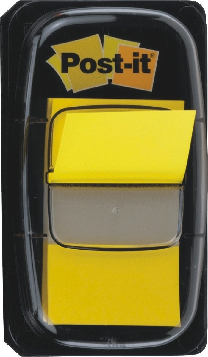 Post-it Notes Haftnotizblock Index Standard 25,4x43,2mm gelb VE=50 Streifen