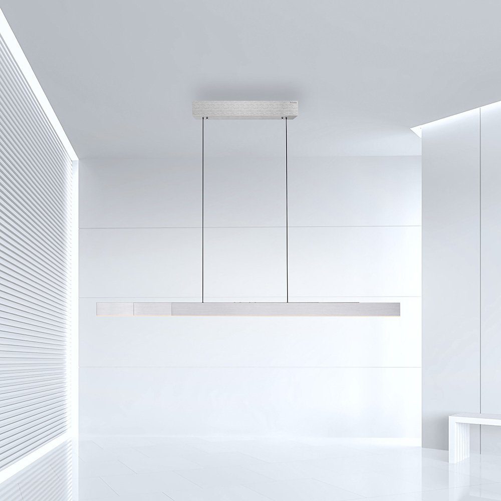 Paul Neuhaus LED Pendelleuchte LED Pendellampe PURE MOTO-RISE, CCT-Farbtemperaturregelung, Dimmfunktion, Memoryfunktion, 3xLED-Board/13W/2700-5000K, warmweiß bis kaltweiß, elektrisch ausfahrbar dimmbar Fernbedienung CCT